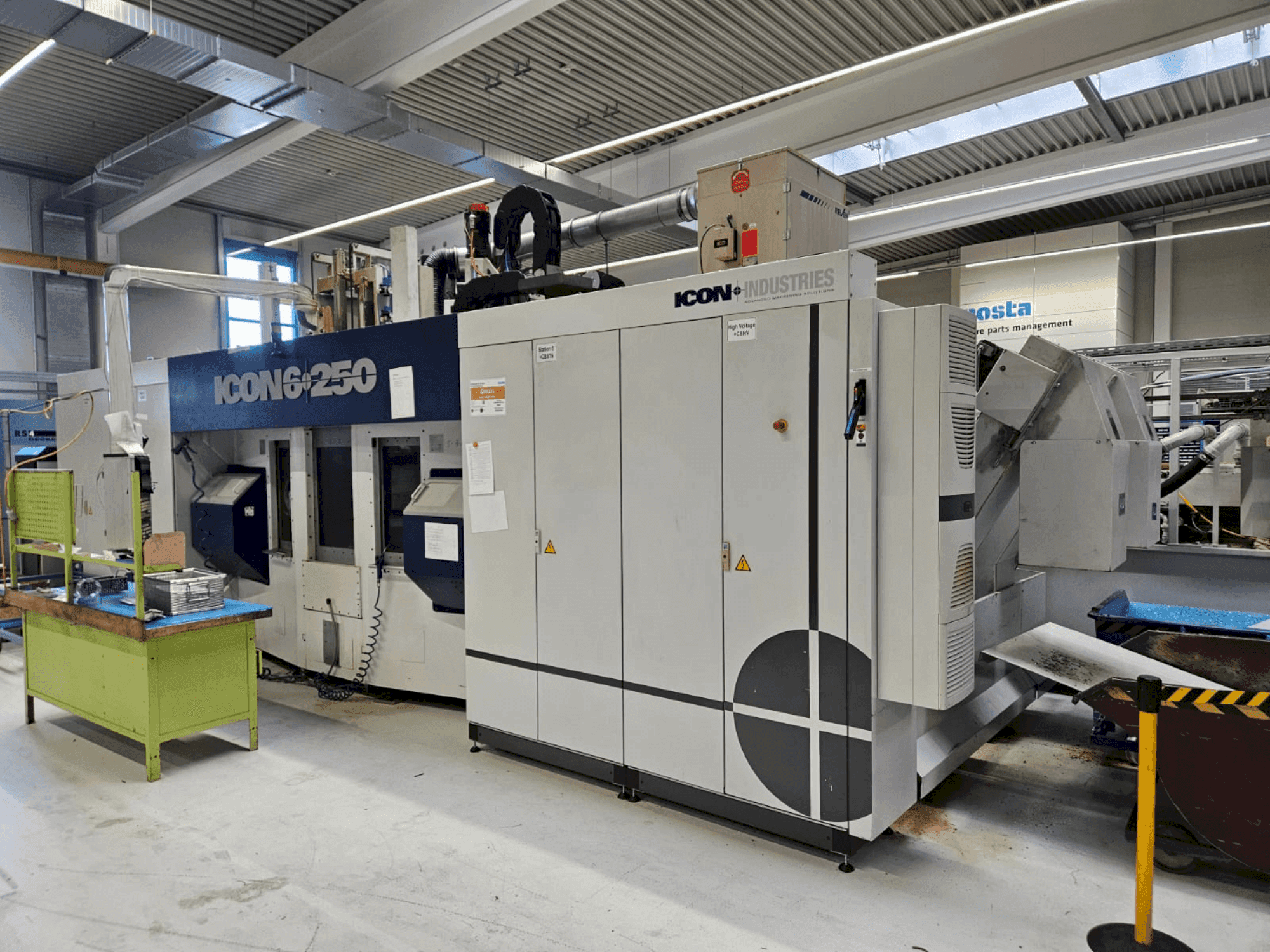 Vista Lateral da ICON 6-250 máquina