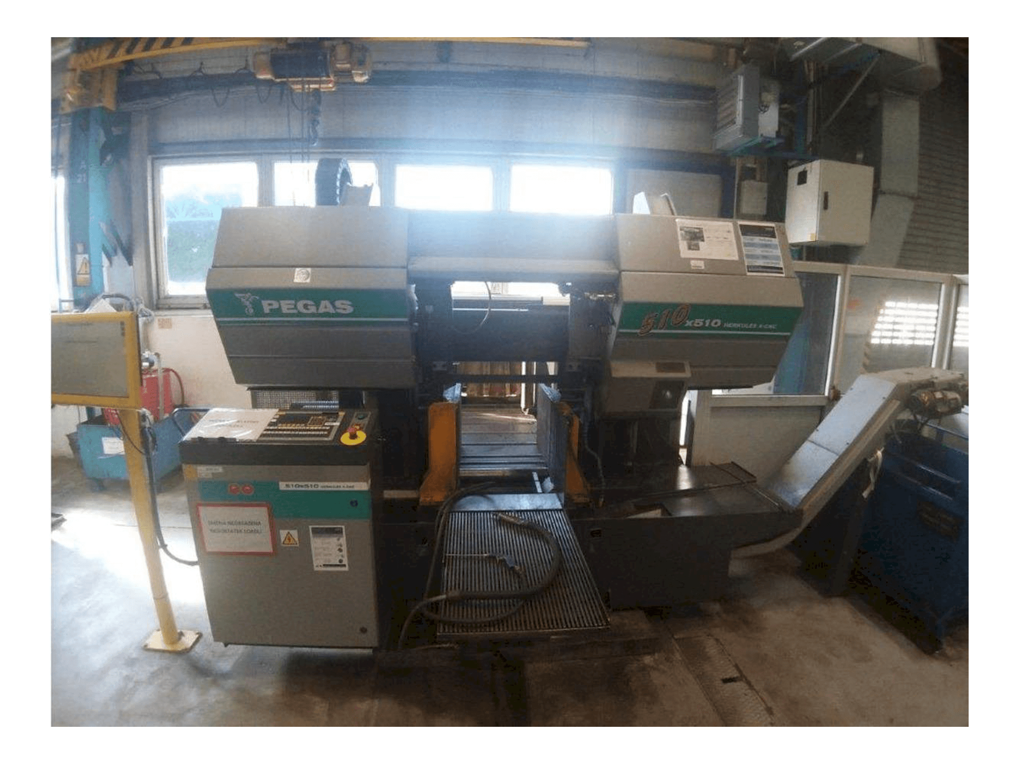 Vista Frontal da Pegas 510x510 Herkules X-CNC máquina