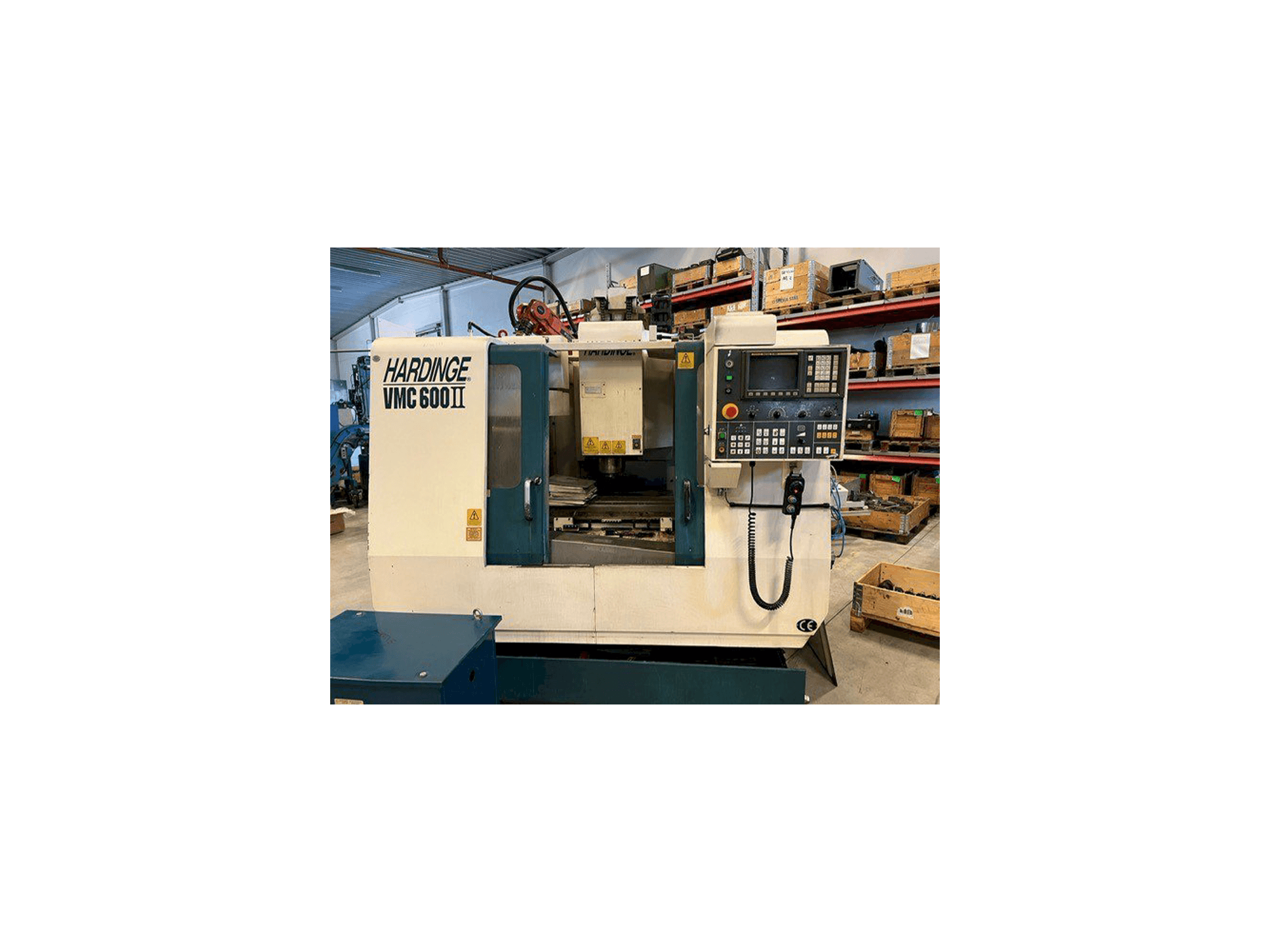 Vista Frontal da HARDINGE VMC 600II máquina