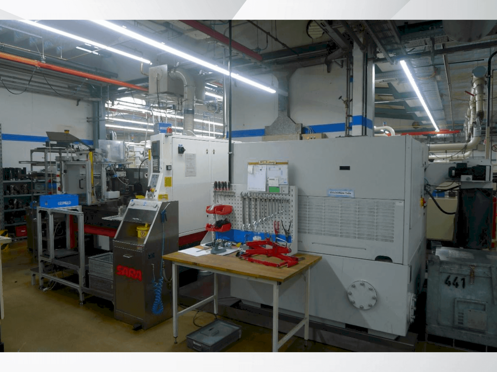 Vista Lateral da TSCHUDIN ecoLine 400 máquina