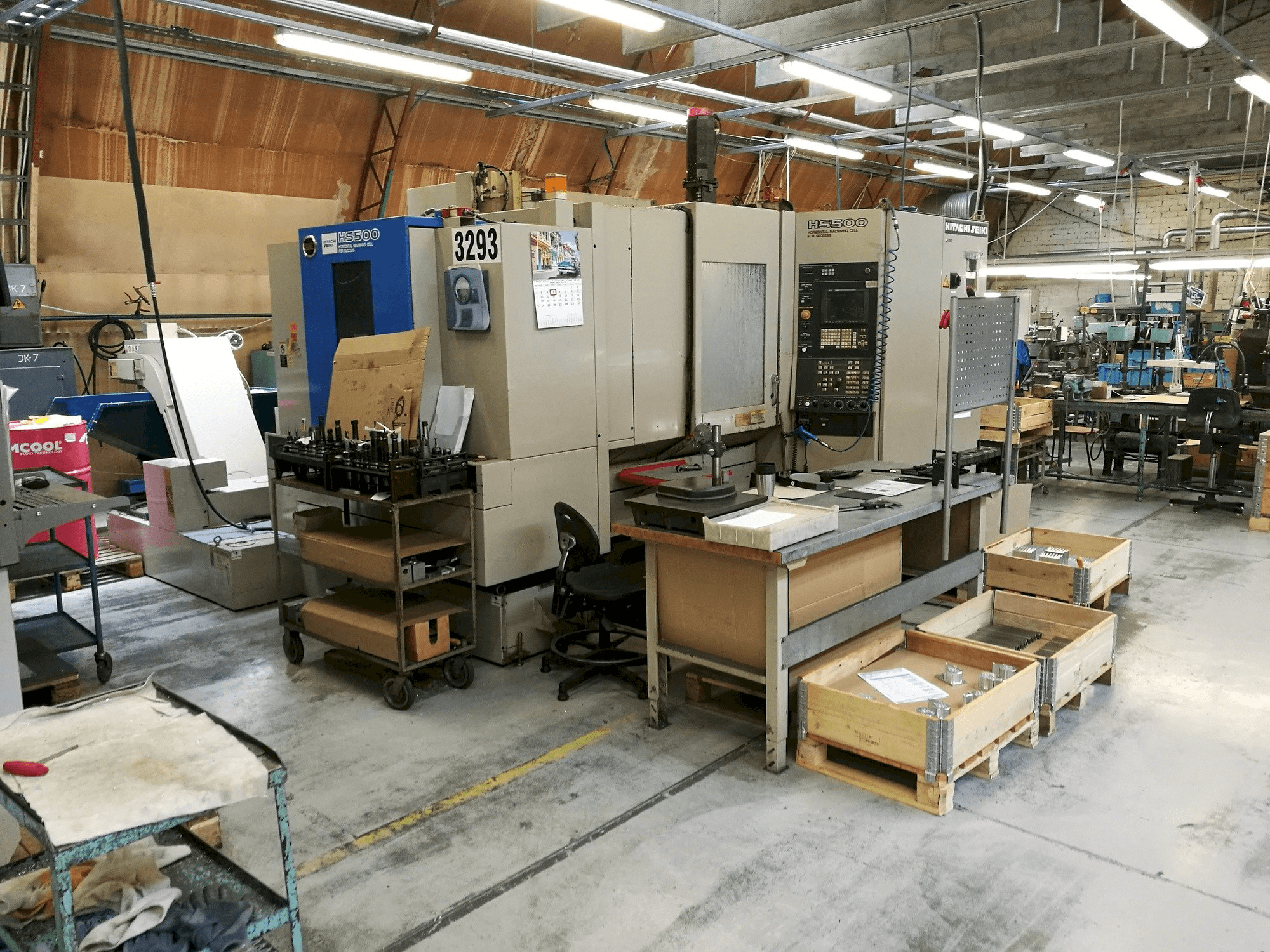 Vista Frontal da HITACHI SEIKI HS 500 máquina