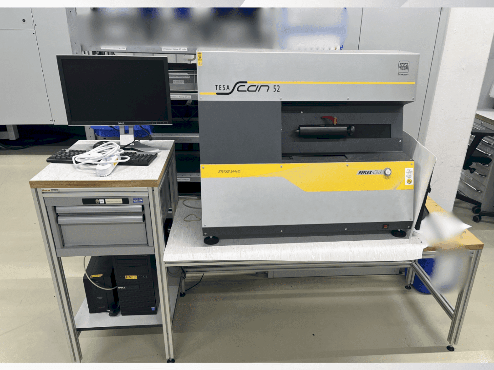 Vista Frontal da TESA Scan 52 máquina