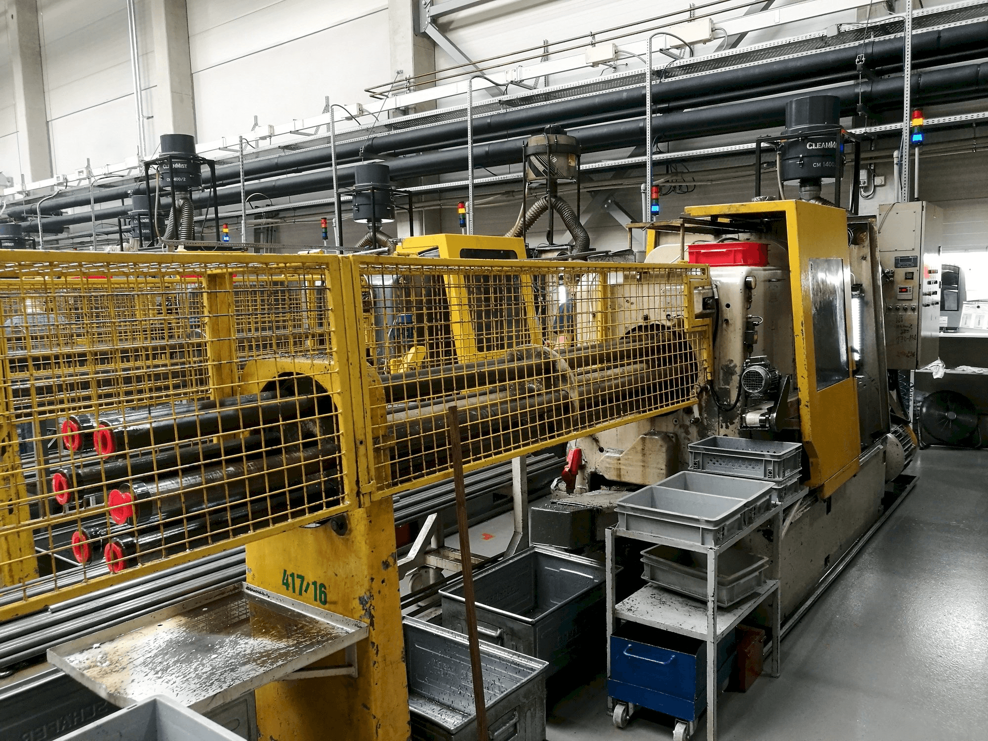 Vista Frontal da Wickman 1 3/8"-6 máquina