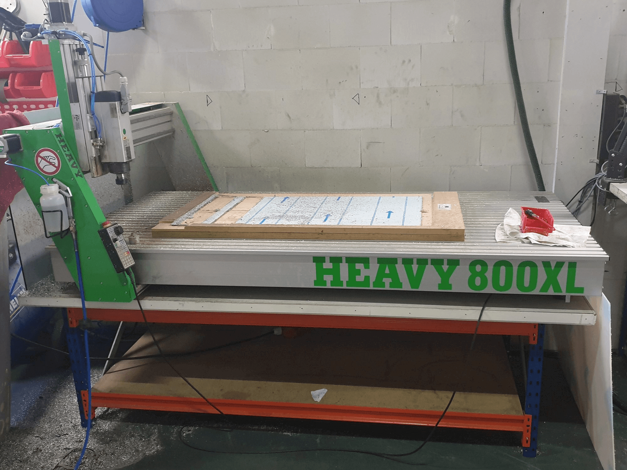 Vista Frontal da EAS HEAVY 800 XL máquina