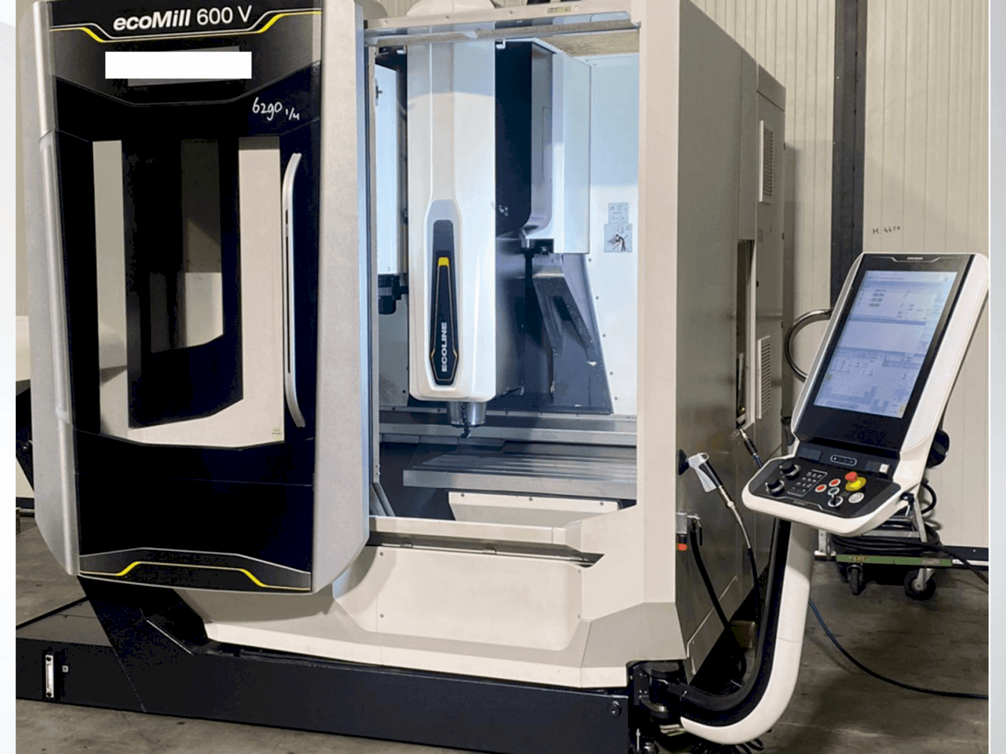 Vista Frontal da DMG Ecomill 600V máquina