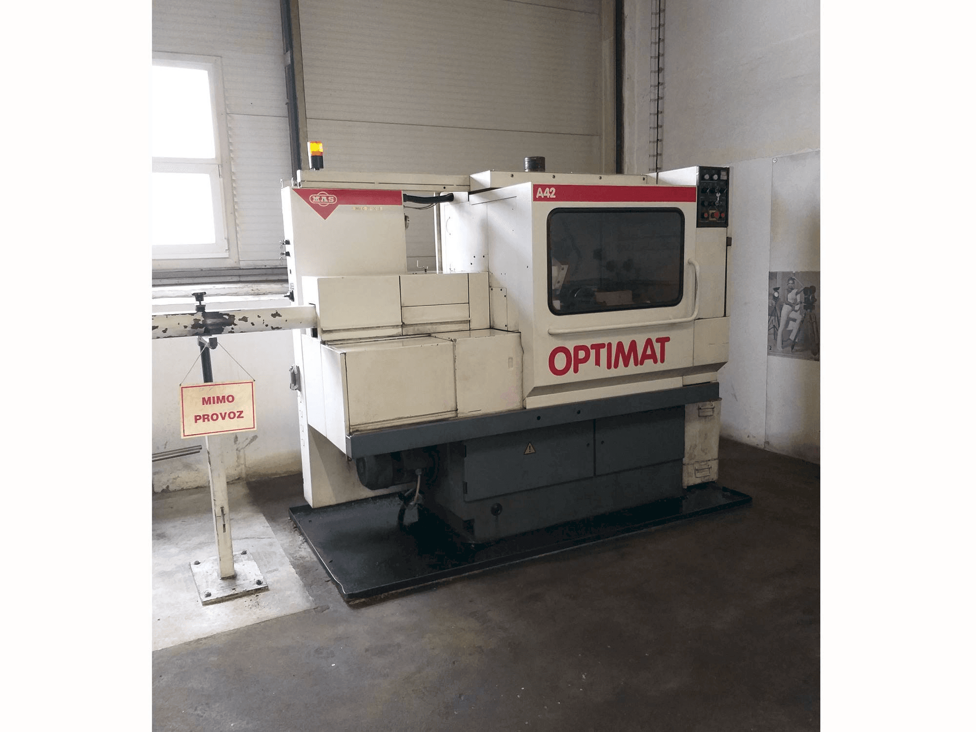 Vista Frontal da MAS Optimat A42 máquina