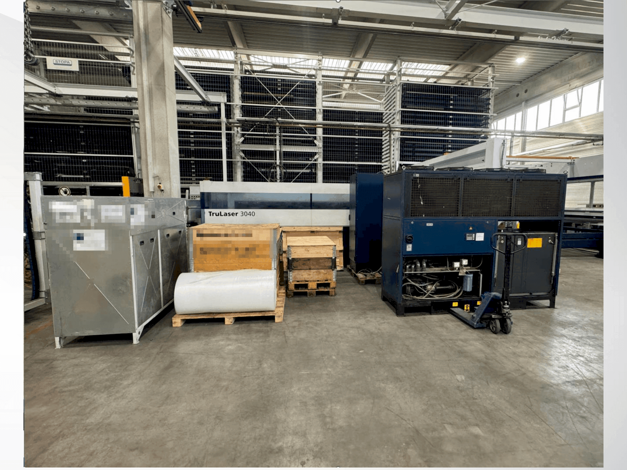 Vista Frontal da TRUMPF TruLaser 3040 máquina