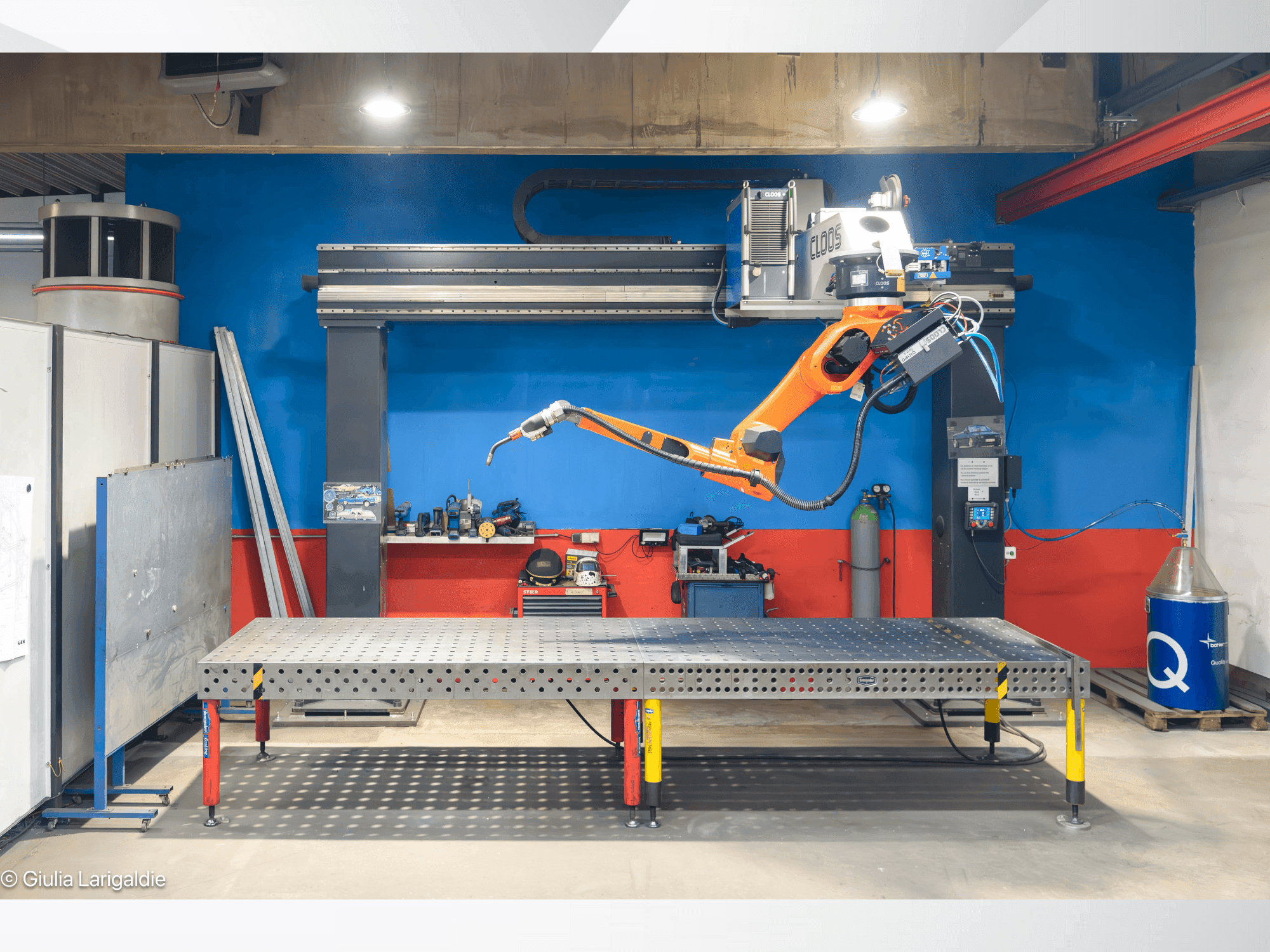 Vista Frontal da CLOOS Instant pro IRPS máquina