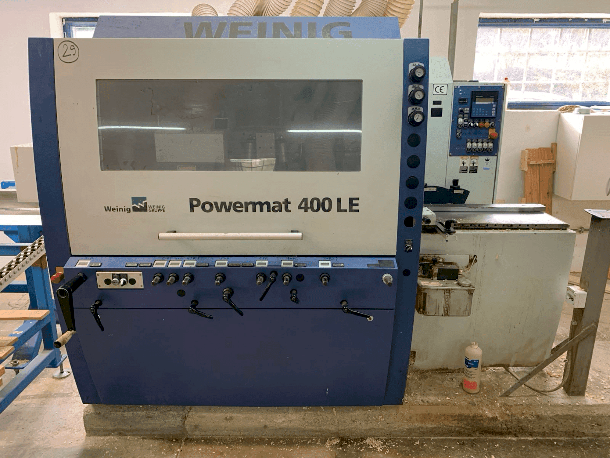 Vista Frontal da WEINIG / DIMTER POWERMAT 400LE máquina