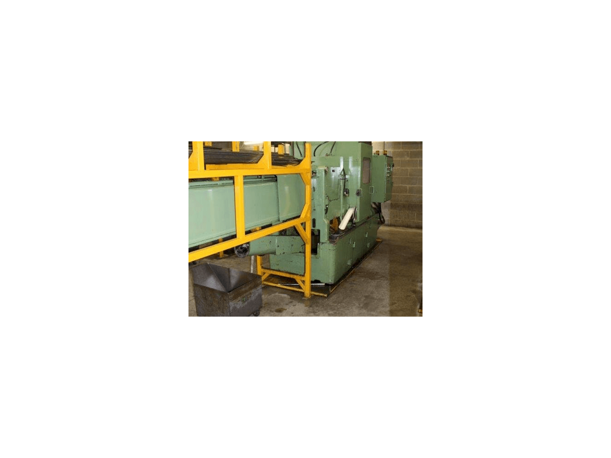 Vista Frontal da Wickman 1"-6 máquina