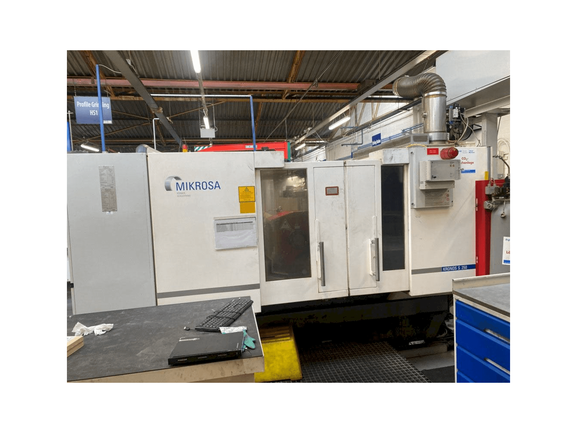 Vista Frontal da Schaudt Mikrosa Kronos S250 máquina