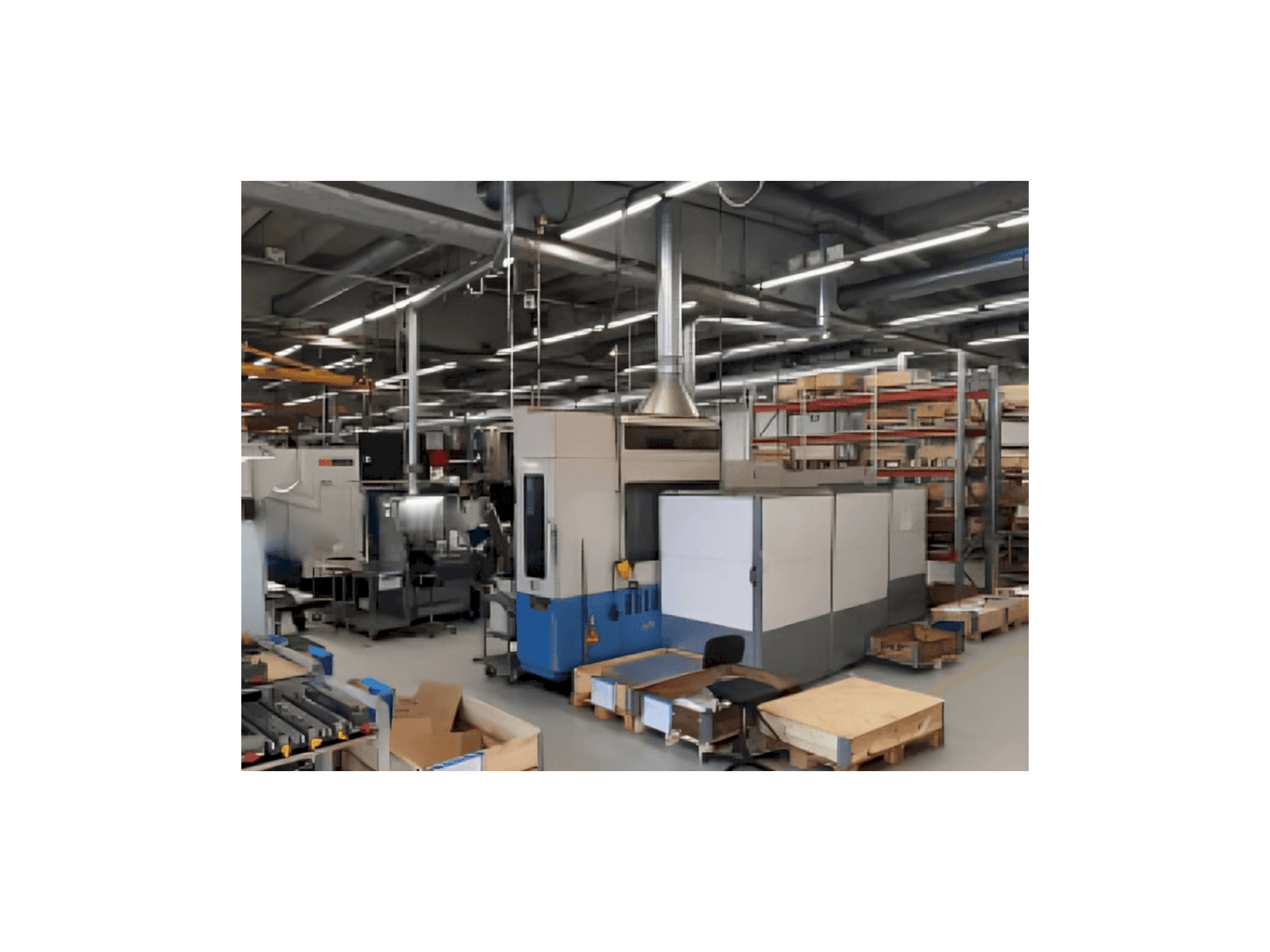 Vista Frontal da Mazak H-500 máquina