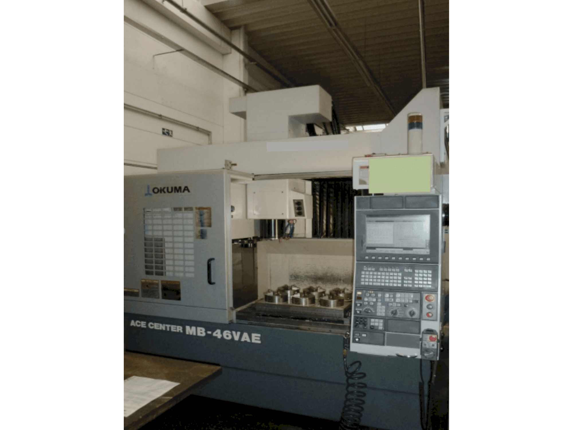 Vista Frontal da Okuma MB-46VAE máquina