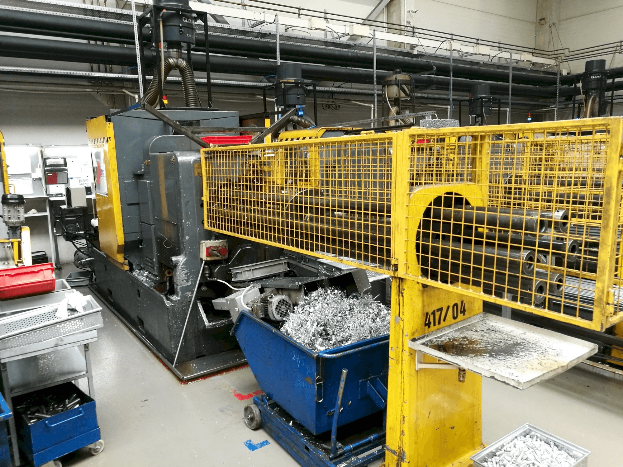 Vista Frontal da Wickman 1 3/8"-6 máquina