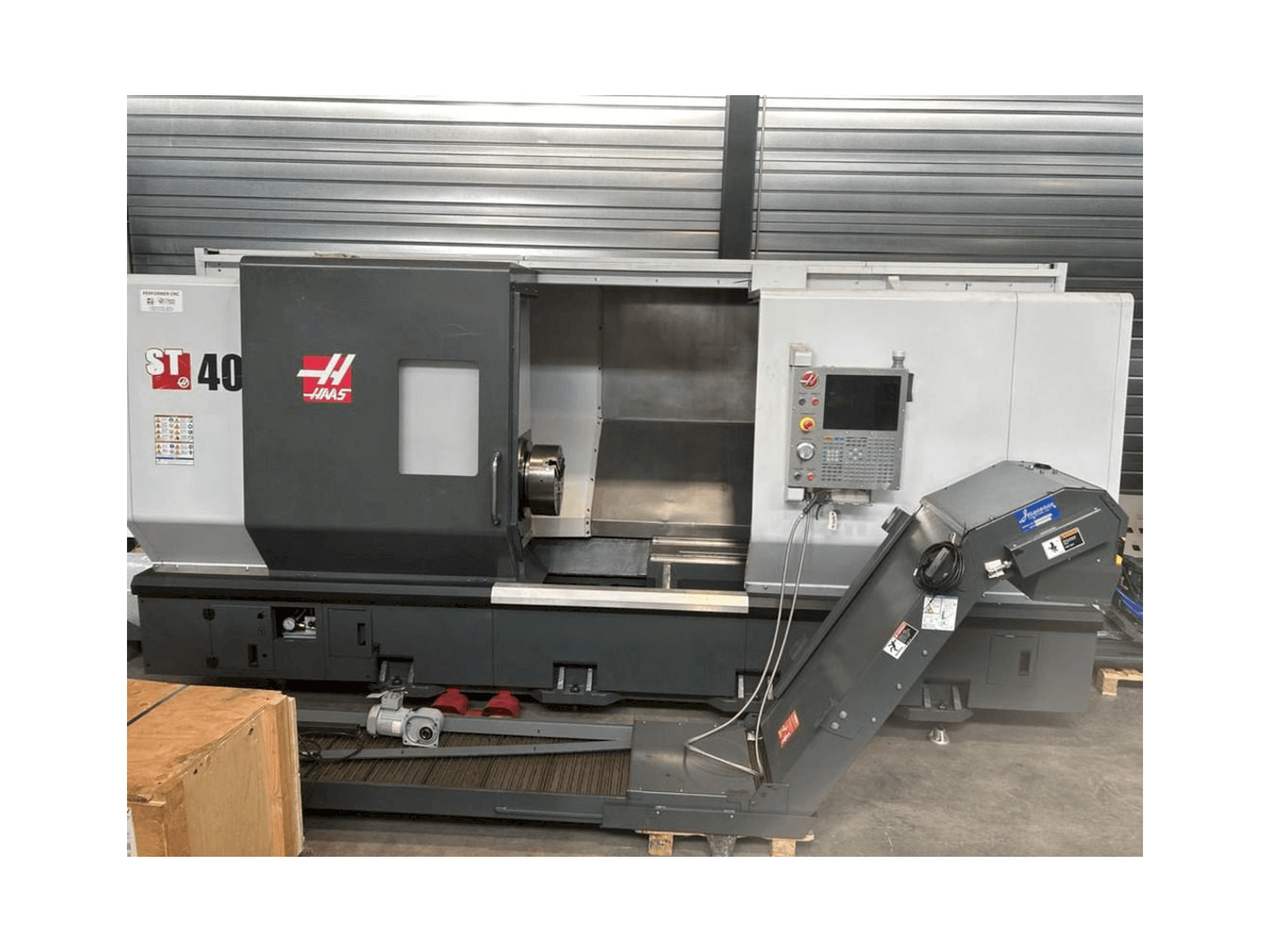 Vista Frontal da HAAS ST-40 máquina