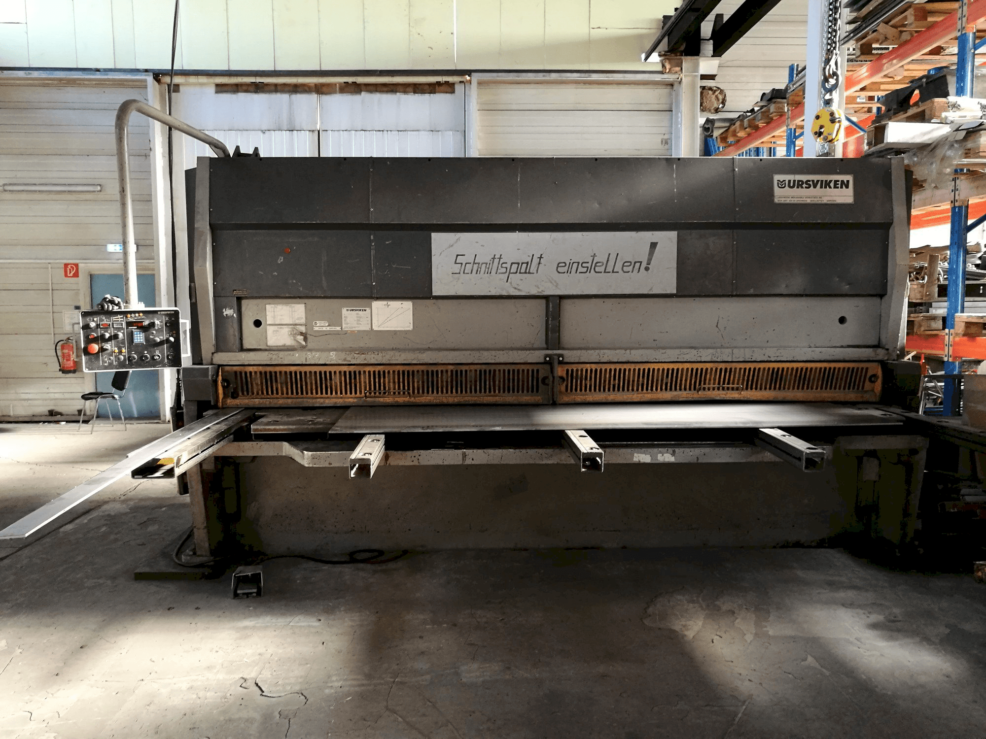 Vista Frontal da Ursviken GSA 640 máquina