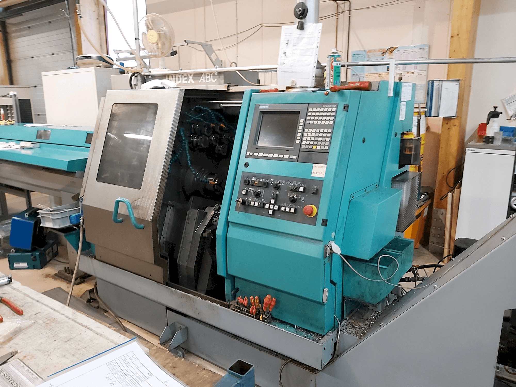 Vista Frontal da Index ABC máquina