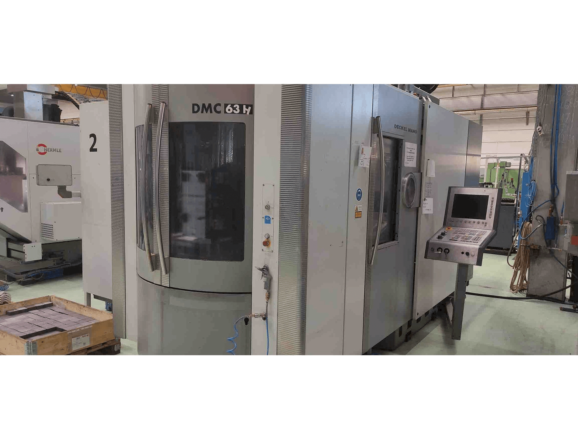 Vista Frontal da DMG DMC63H máquina