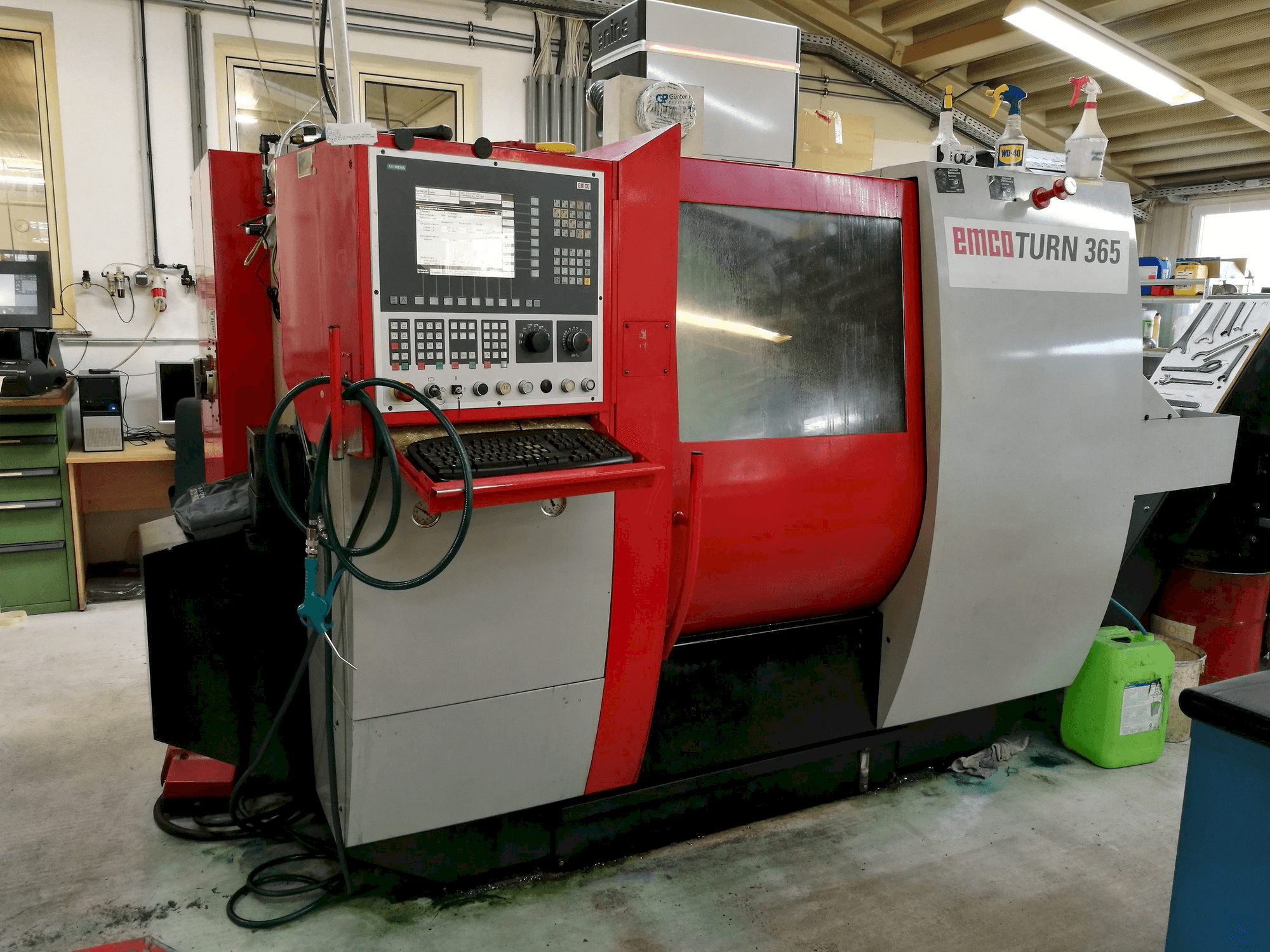 Vista Esquerda da EMCO TURN 365 máquina