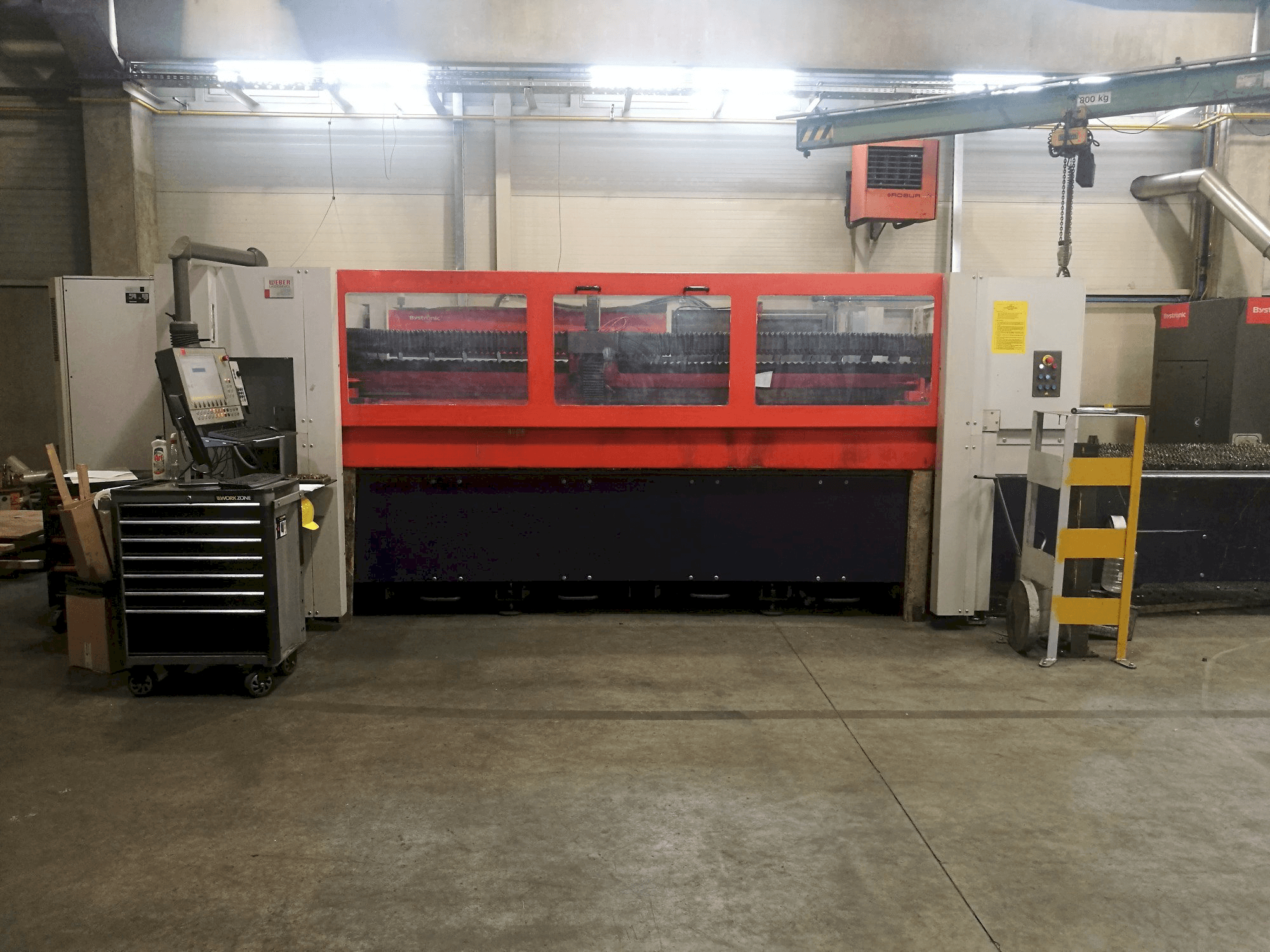 Vista Frontal da Bystronic Bystar 3015 máquina