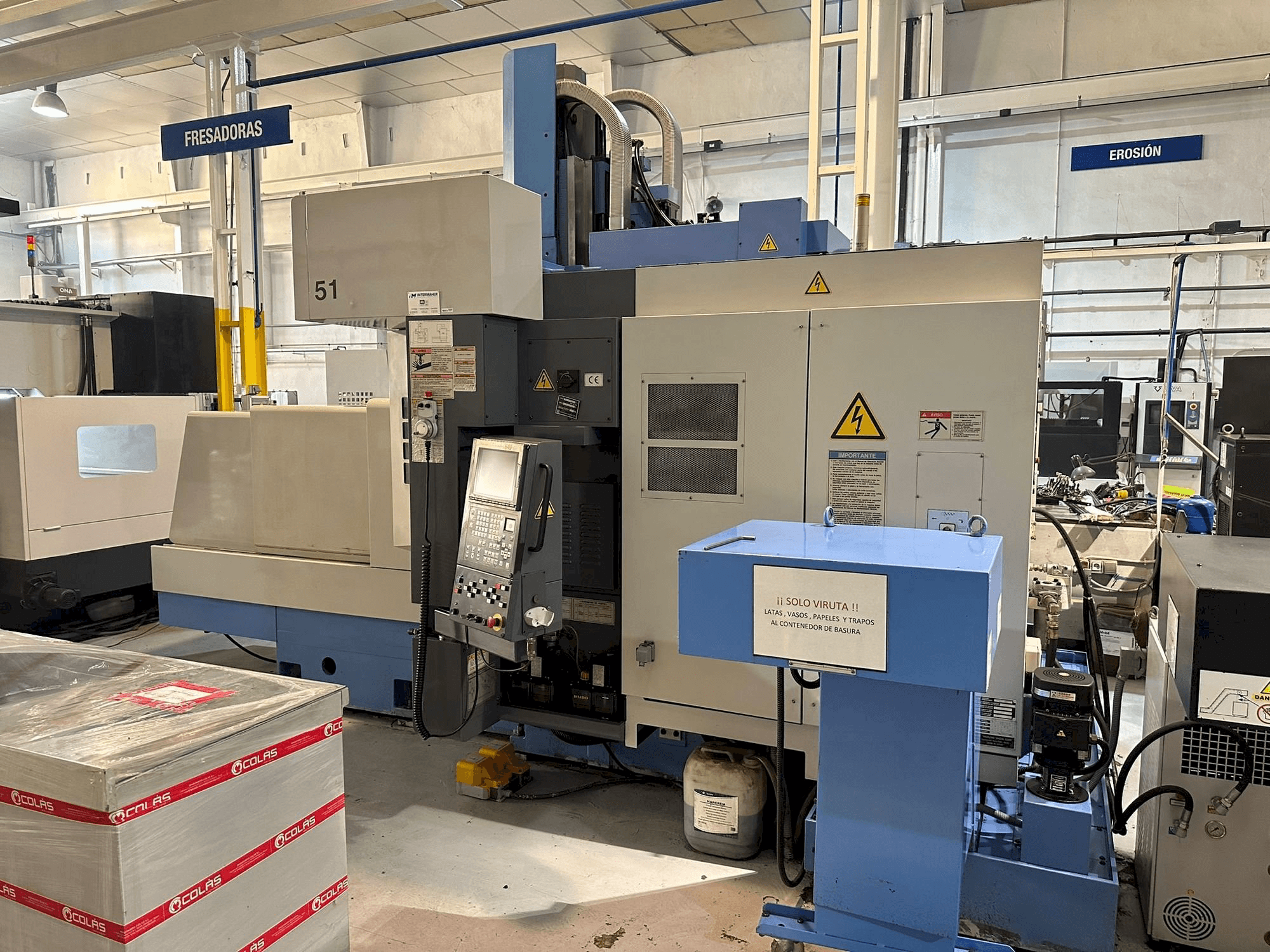 Vista Frontal da Mazak FJV-35/60 máquina