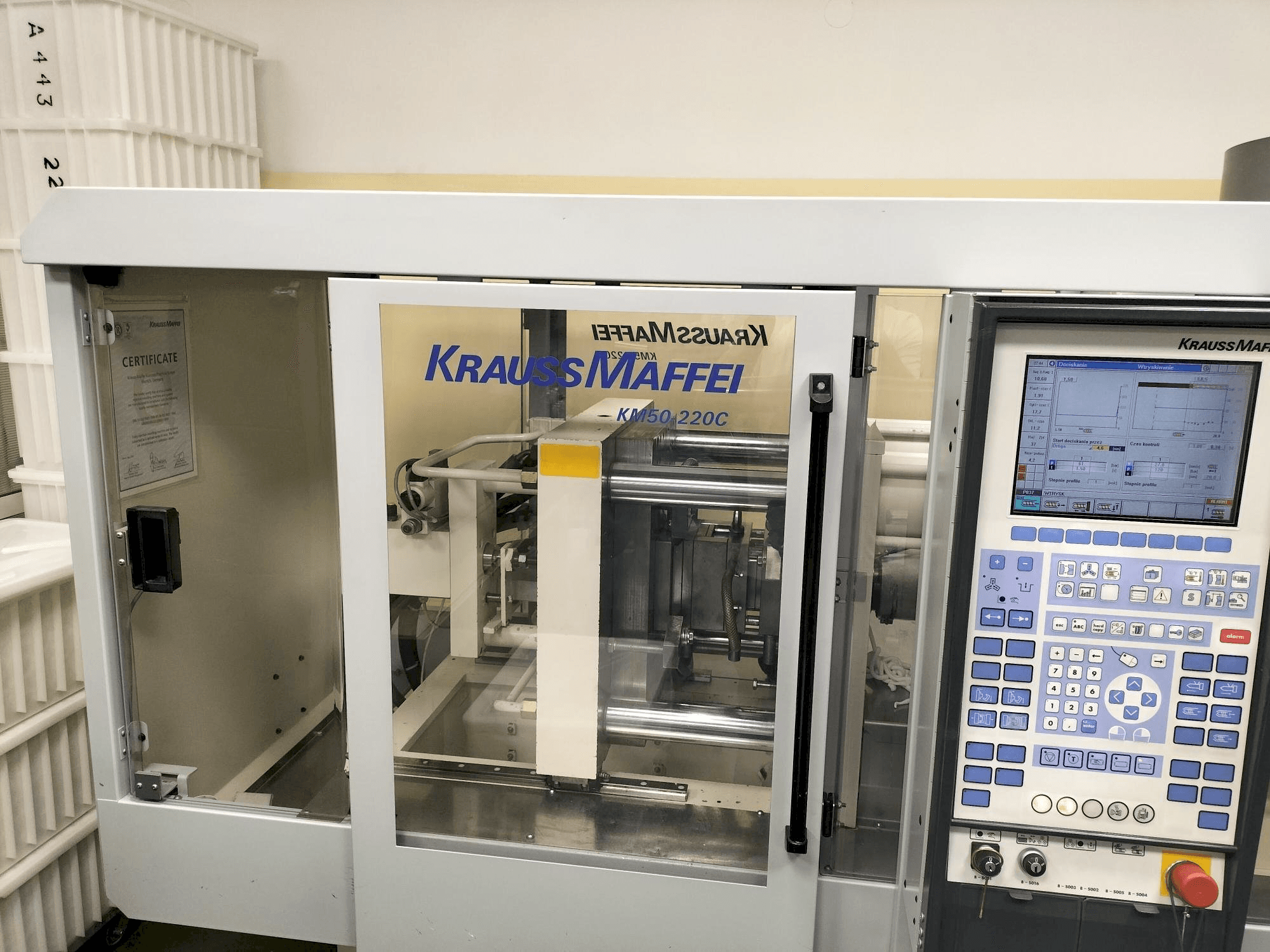 Vista Frontal da Krauss Maffei KM 50-220C Win máquina