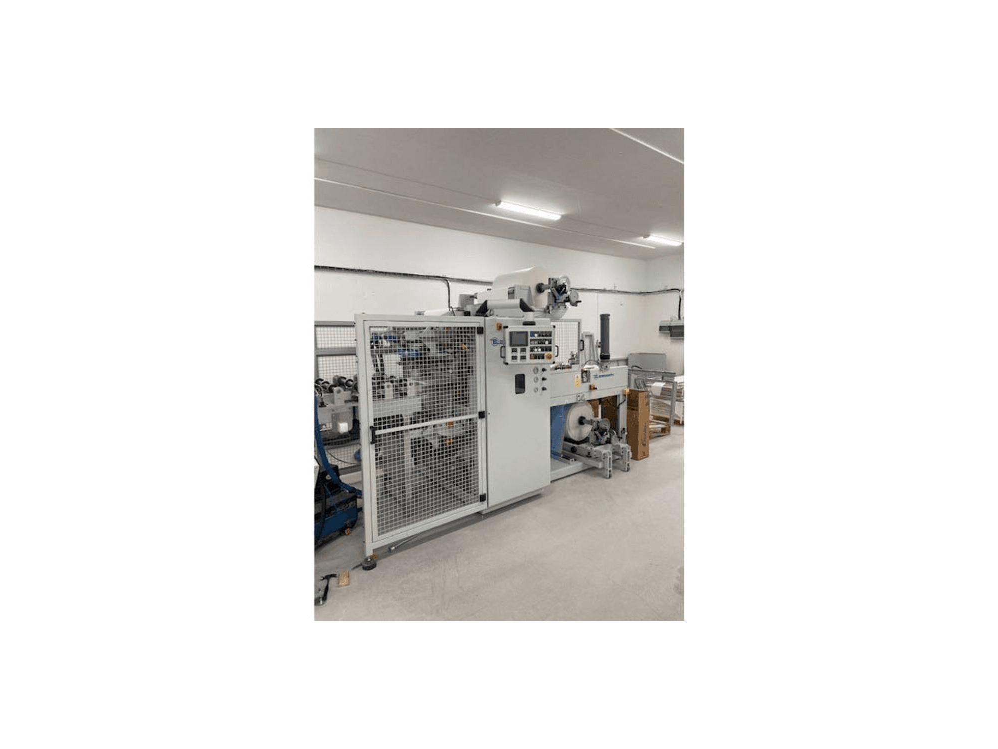 Vista Frontal da Barberan . máquina