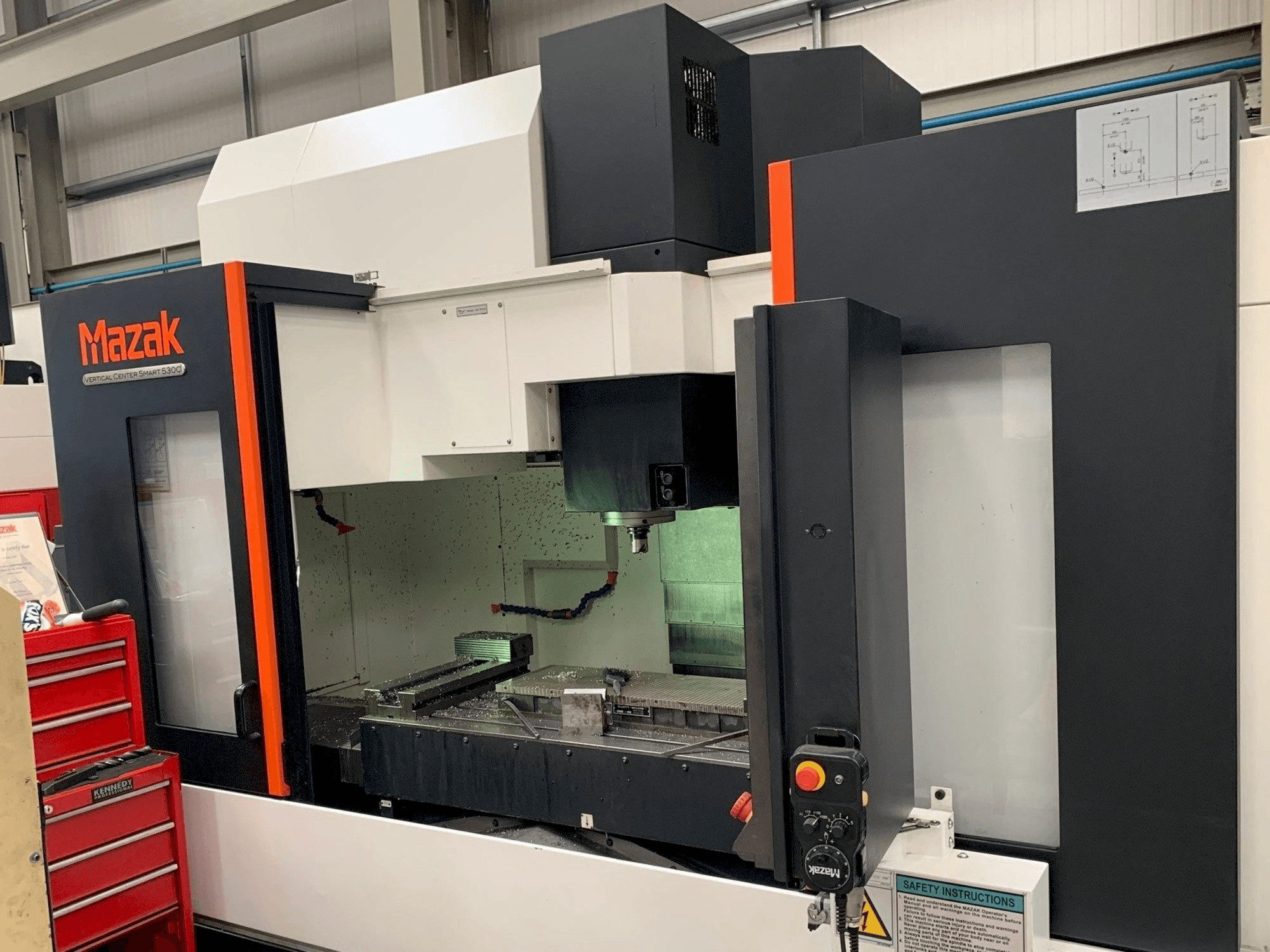 Vista Frontal da Mazak Smart 530C máquina