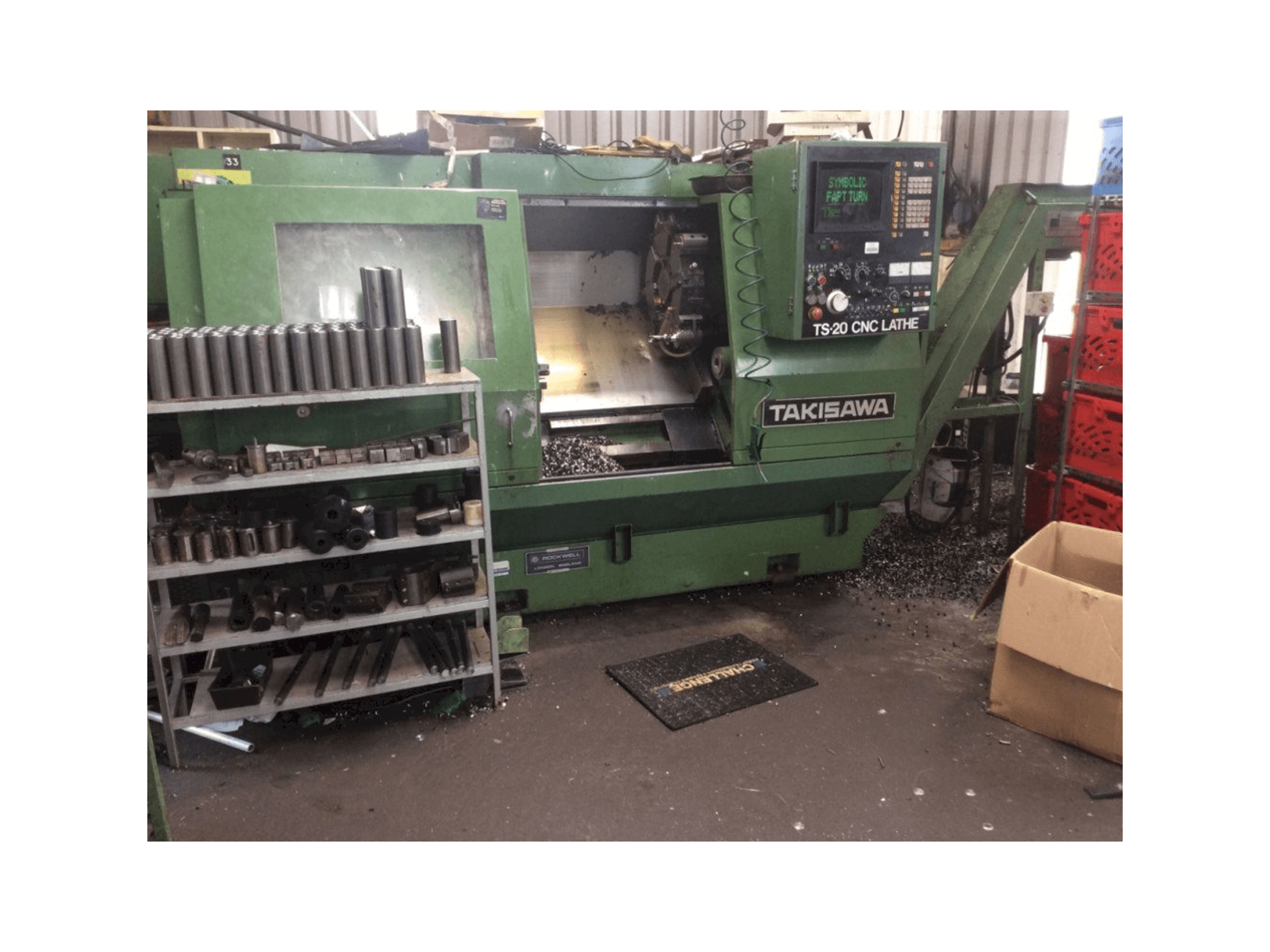 Vista Frontal da Takisawa TS-20 máquina