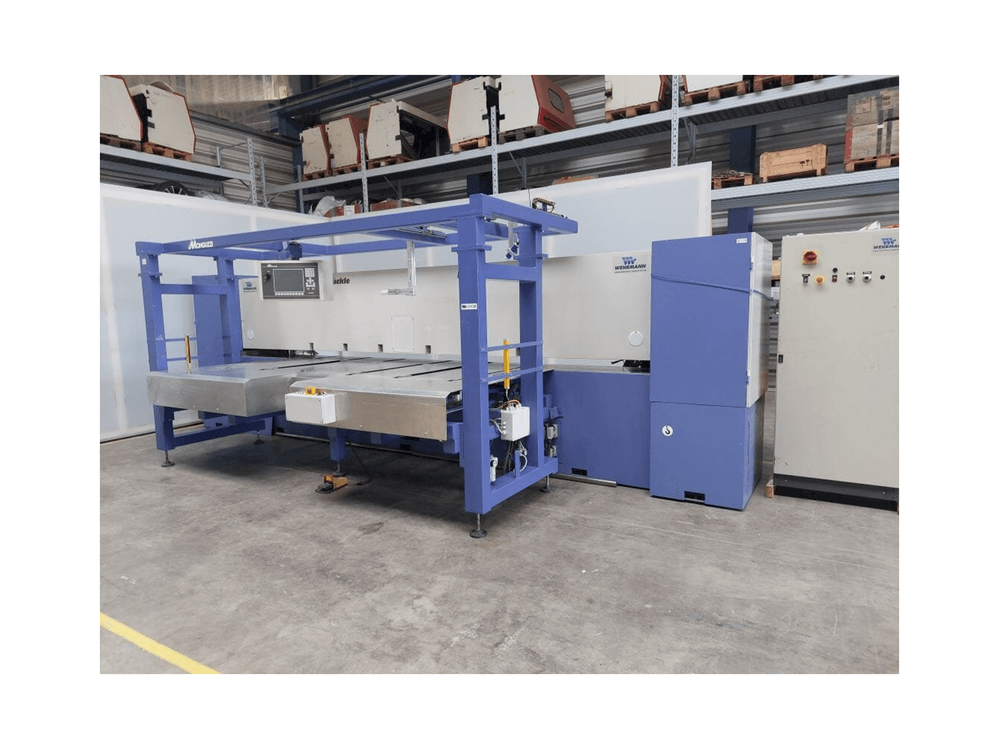 Vista Frontal da FISCHER & RüCKLE Veneer scissors máquina