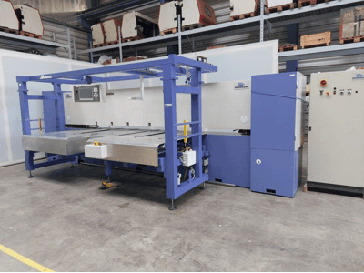Vista Frontal da FISCHER & RüCKLE Veneer scissors máquina