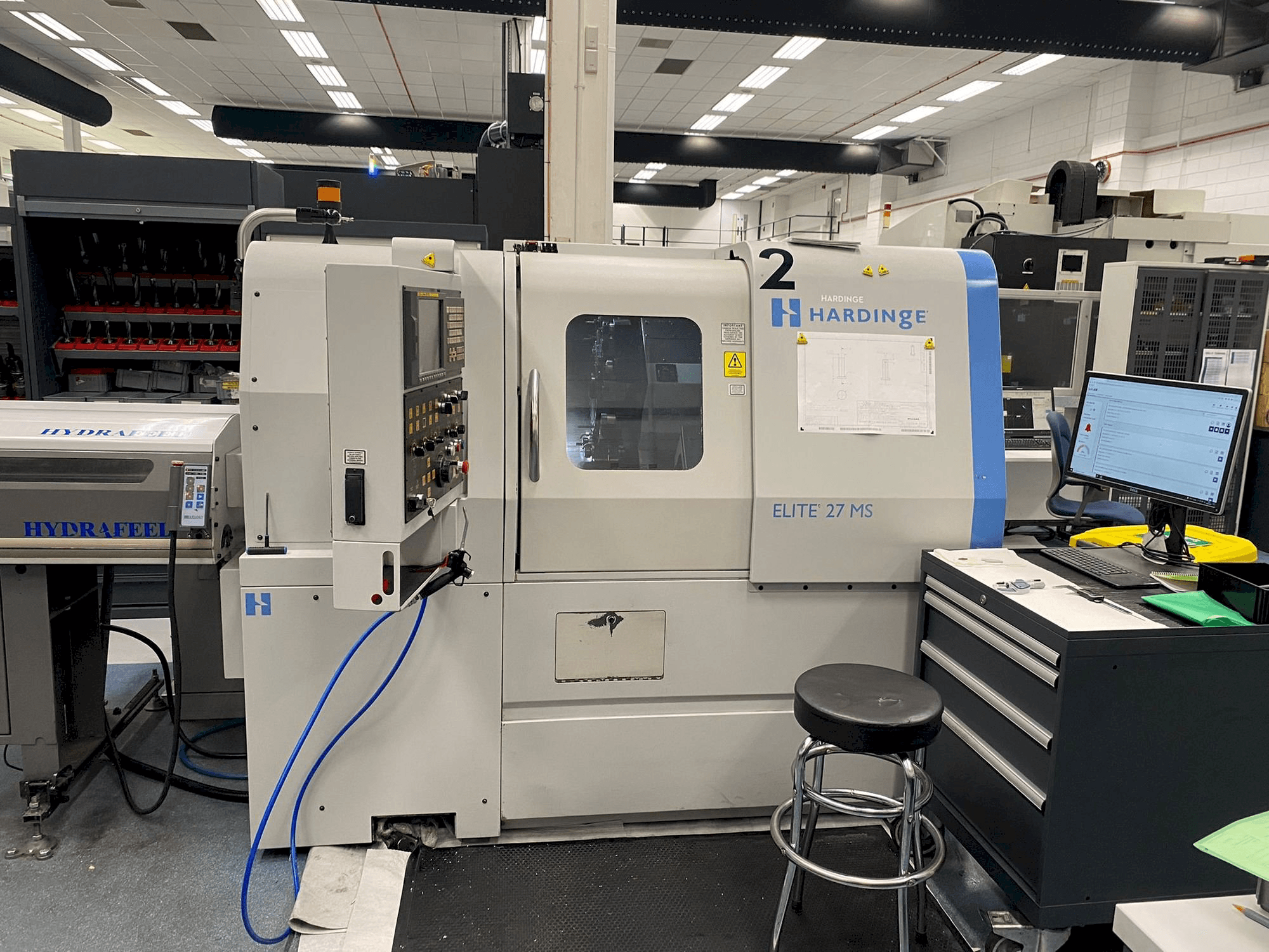 Vista Frontal da HARDINGE Elite 27MS máquina