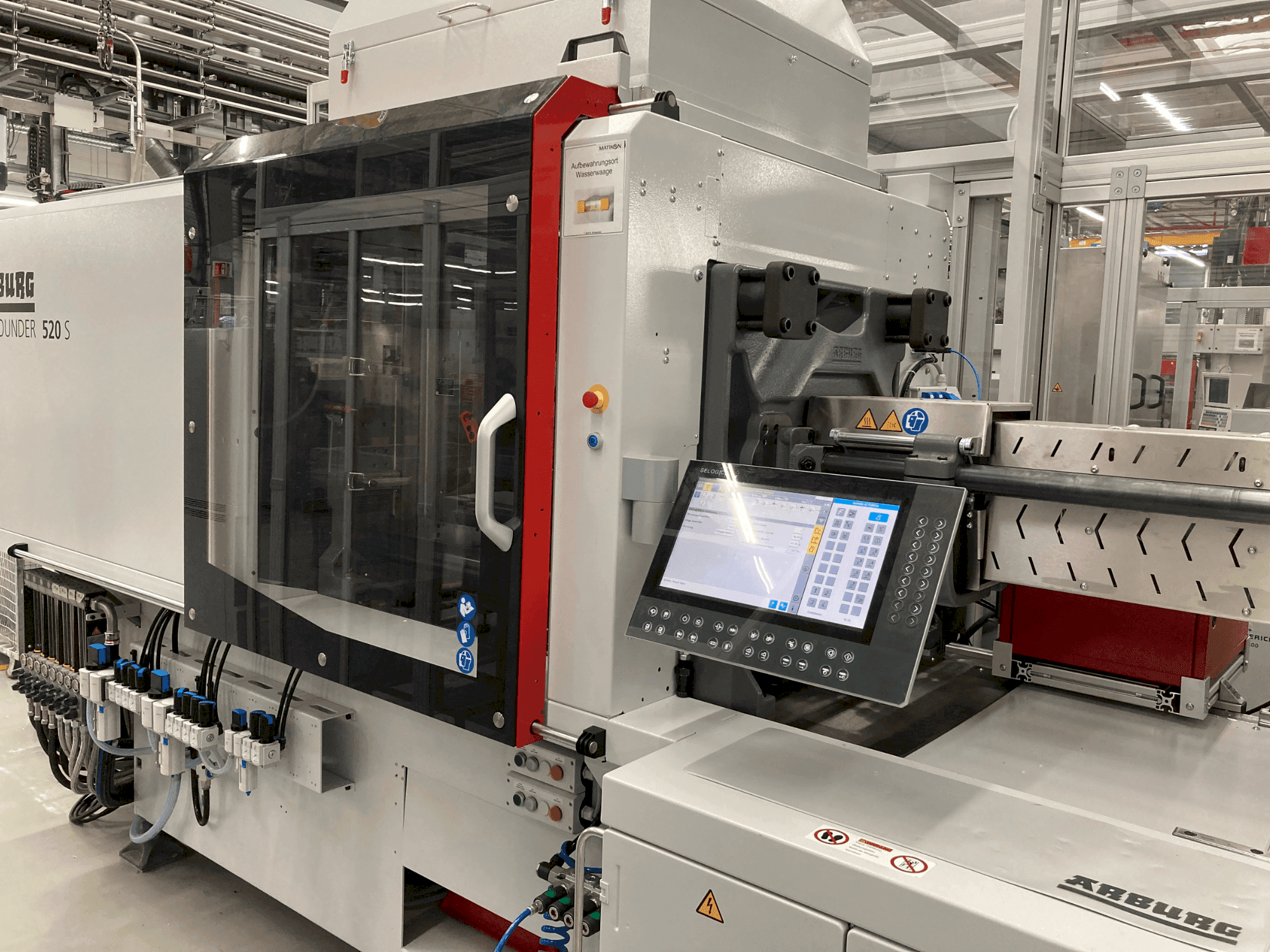 Vista Frontal da Arburg Allrounder 520 S 1600-400 máquina