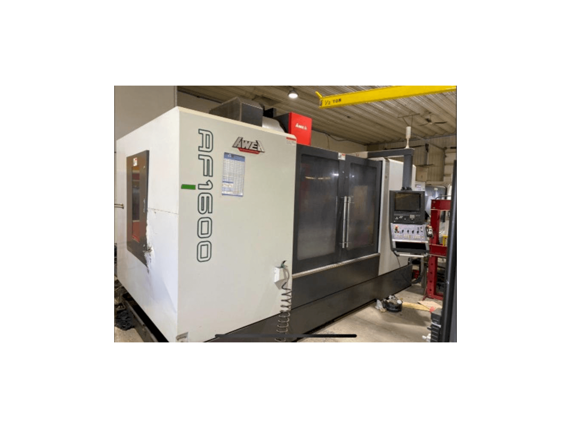 Vista Frontal da AWEA AF-1600 máquina