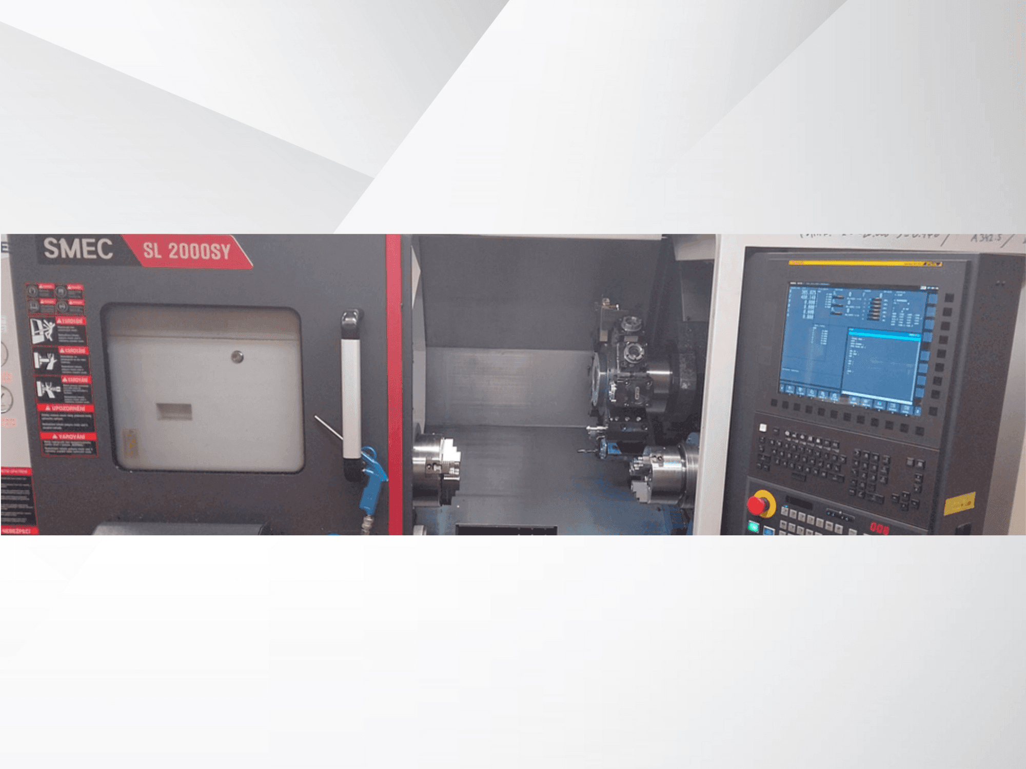 Vista Frontal da SMEC SL 2000SY máquina