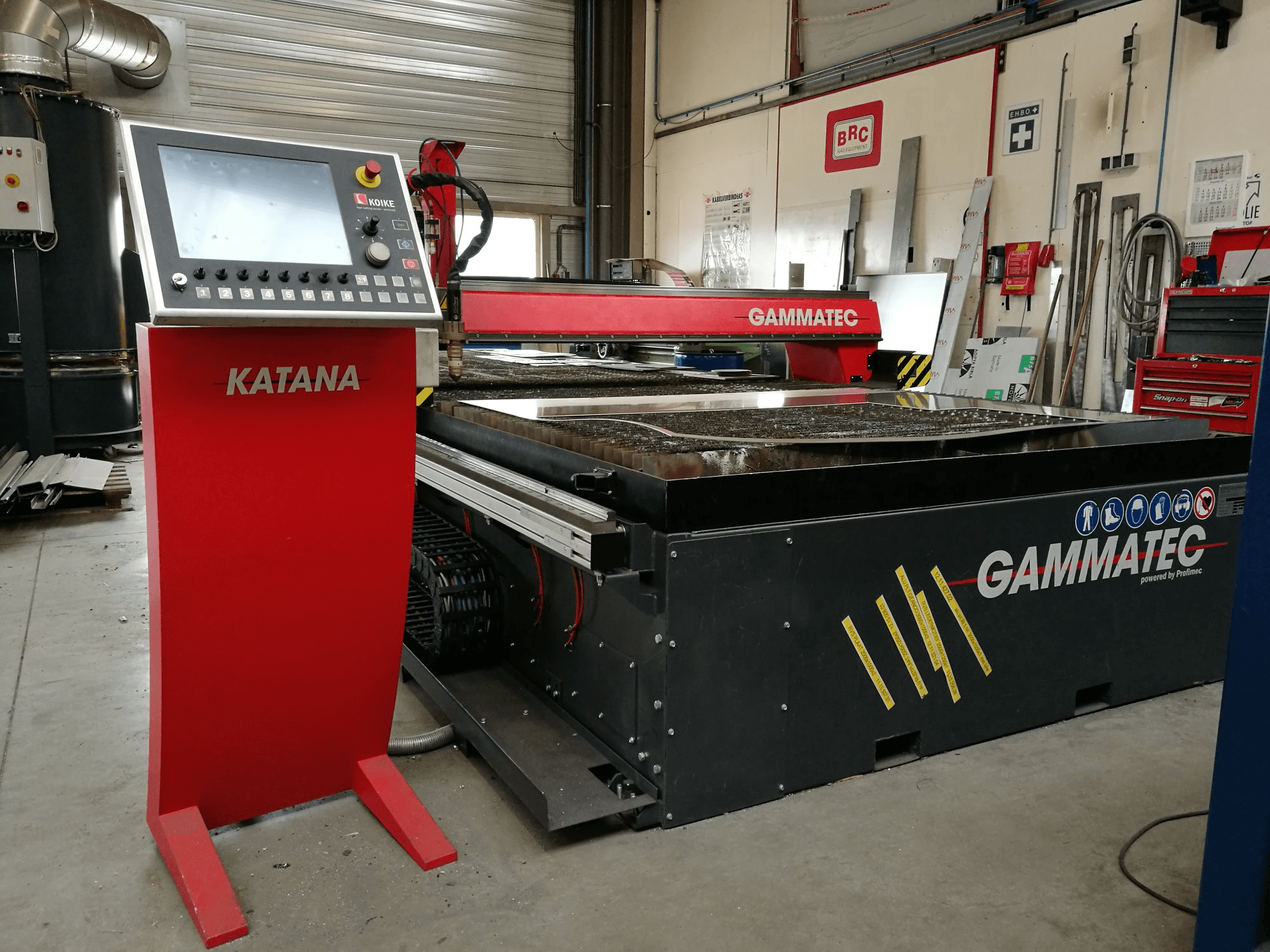 Unidade de controlo da KOIKE GAMMATEC máquina