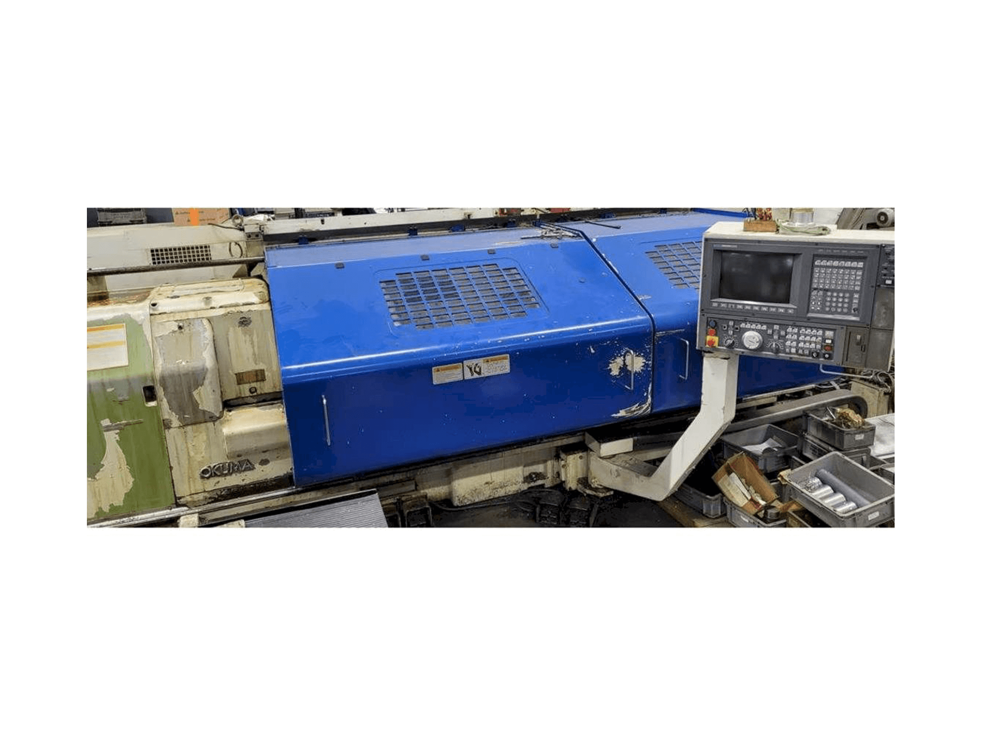 Vista Frontal da Okuma LH35 máquina