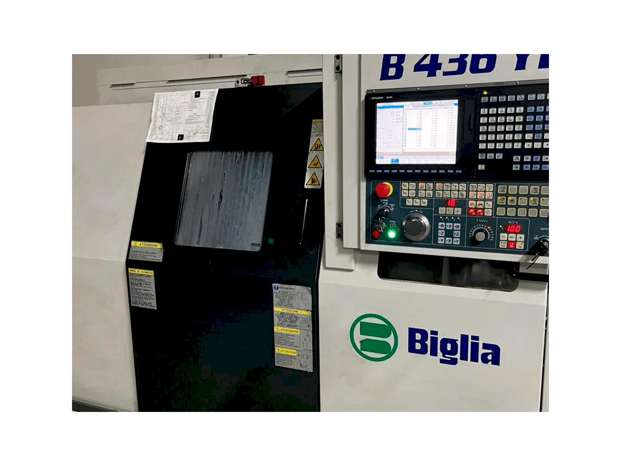 Vista Frontal da Biglia B436 Y2 máquina