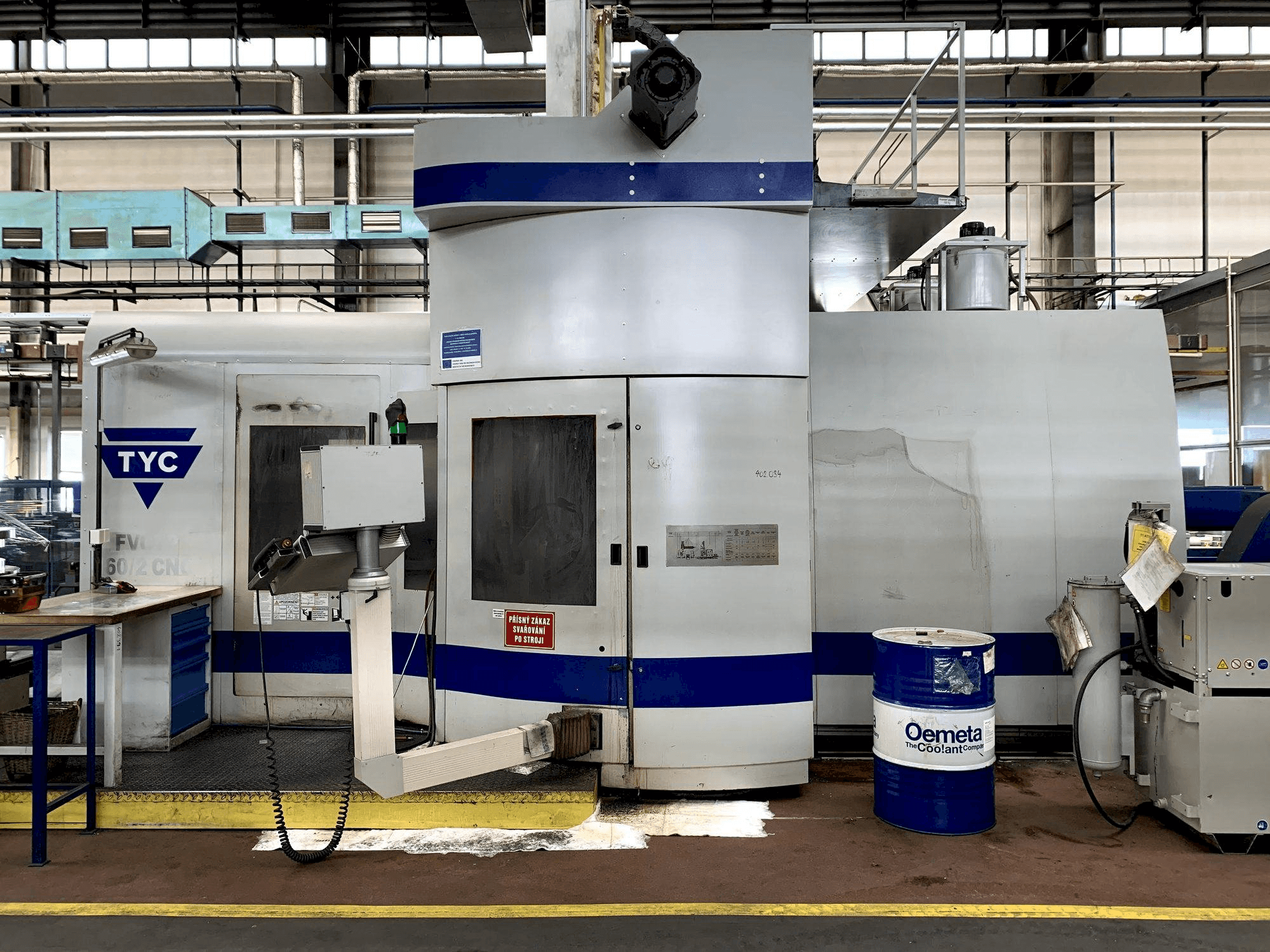 Vista Frontal da TYC FVCTP 160/2 máquina