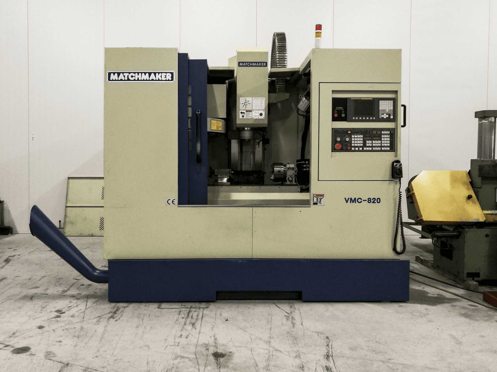 Vista Frontal da Matchmaker VMC-820 máquina