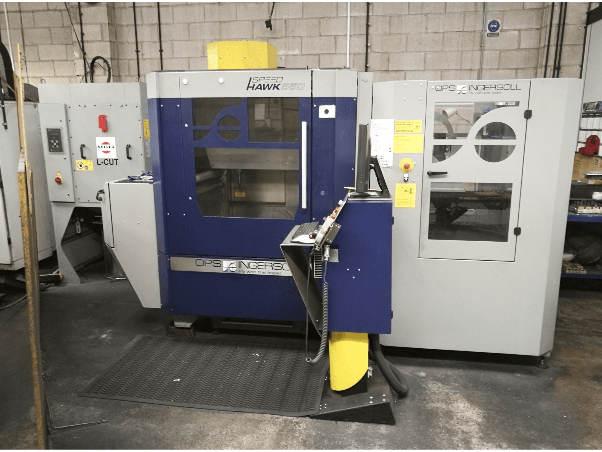 Vista Frontal da OPS-INGERSOLL Speed Hawk 550 máquina