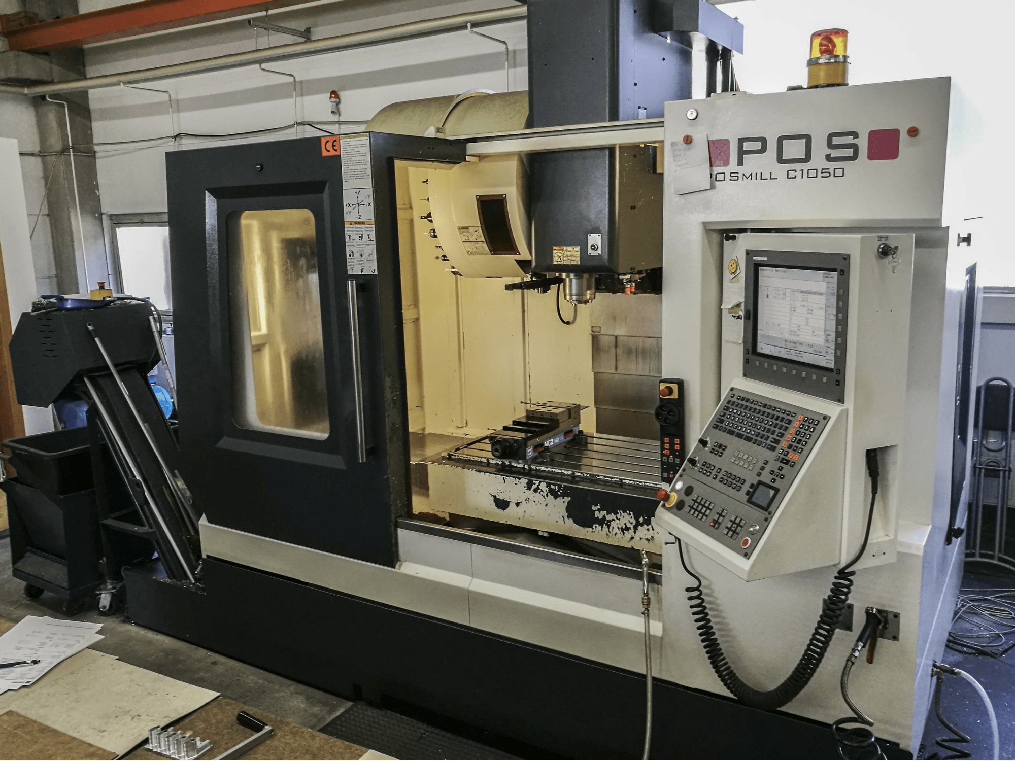 Vista Direita da POS POSmill C1050 máquina