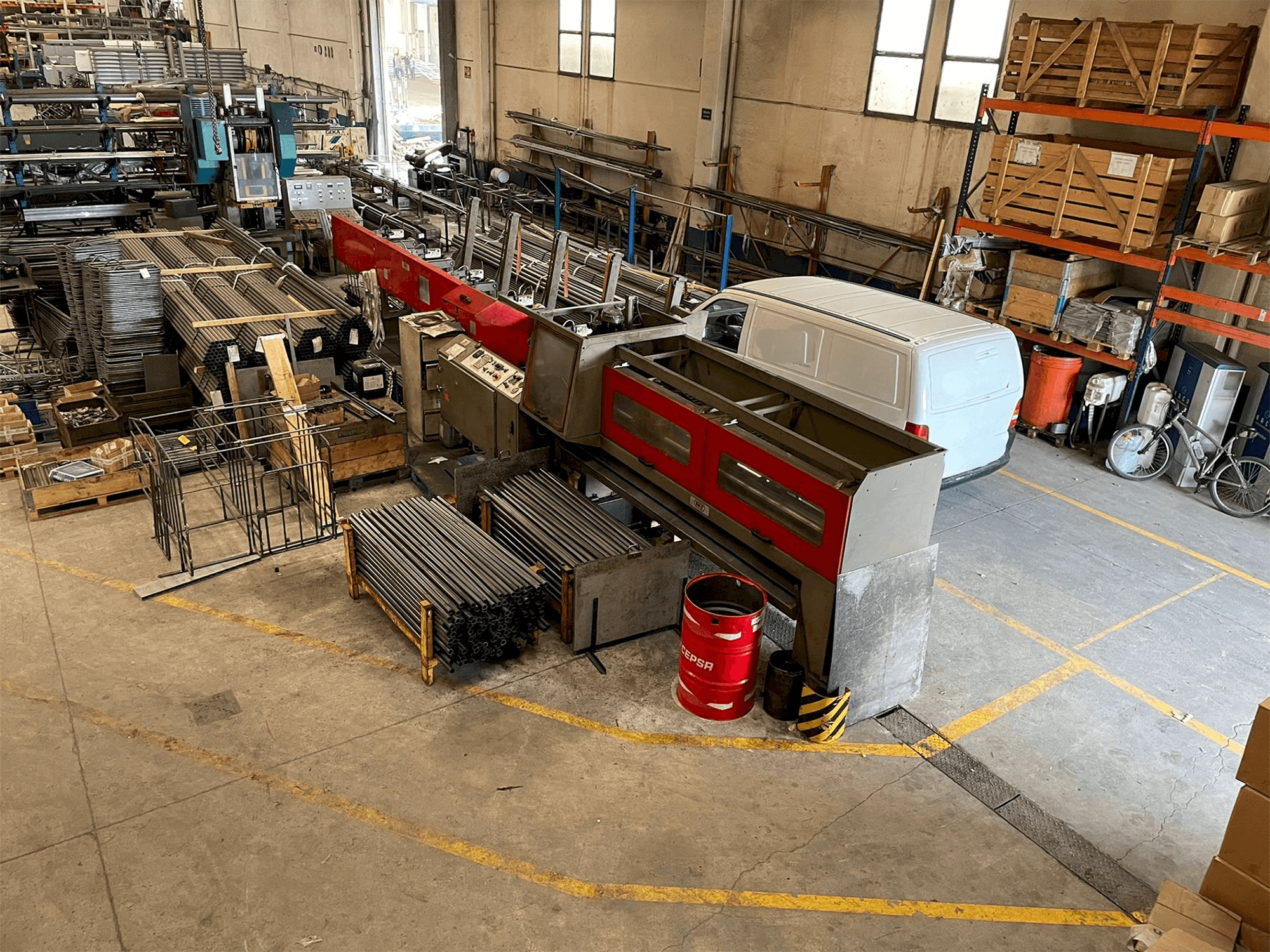 Vista Frontal da Simec MEC 120 BM 2L máquina