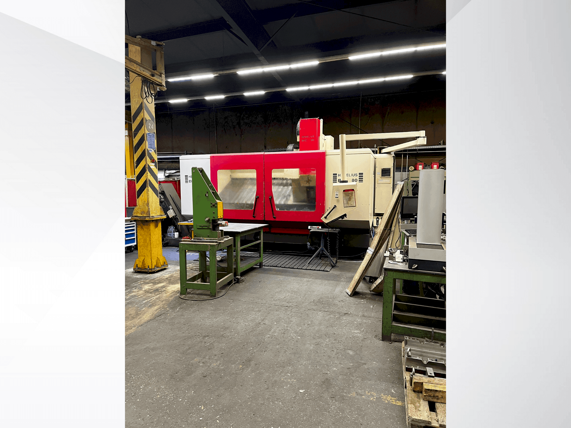 Vista Frontal da HEDELIUS BC 80 máquina