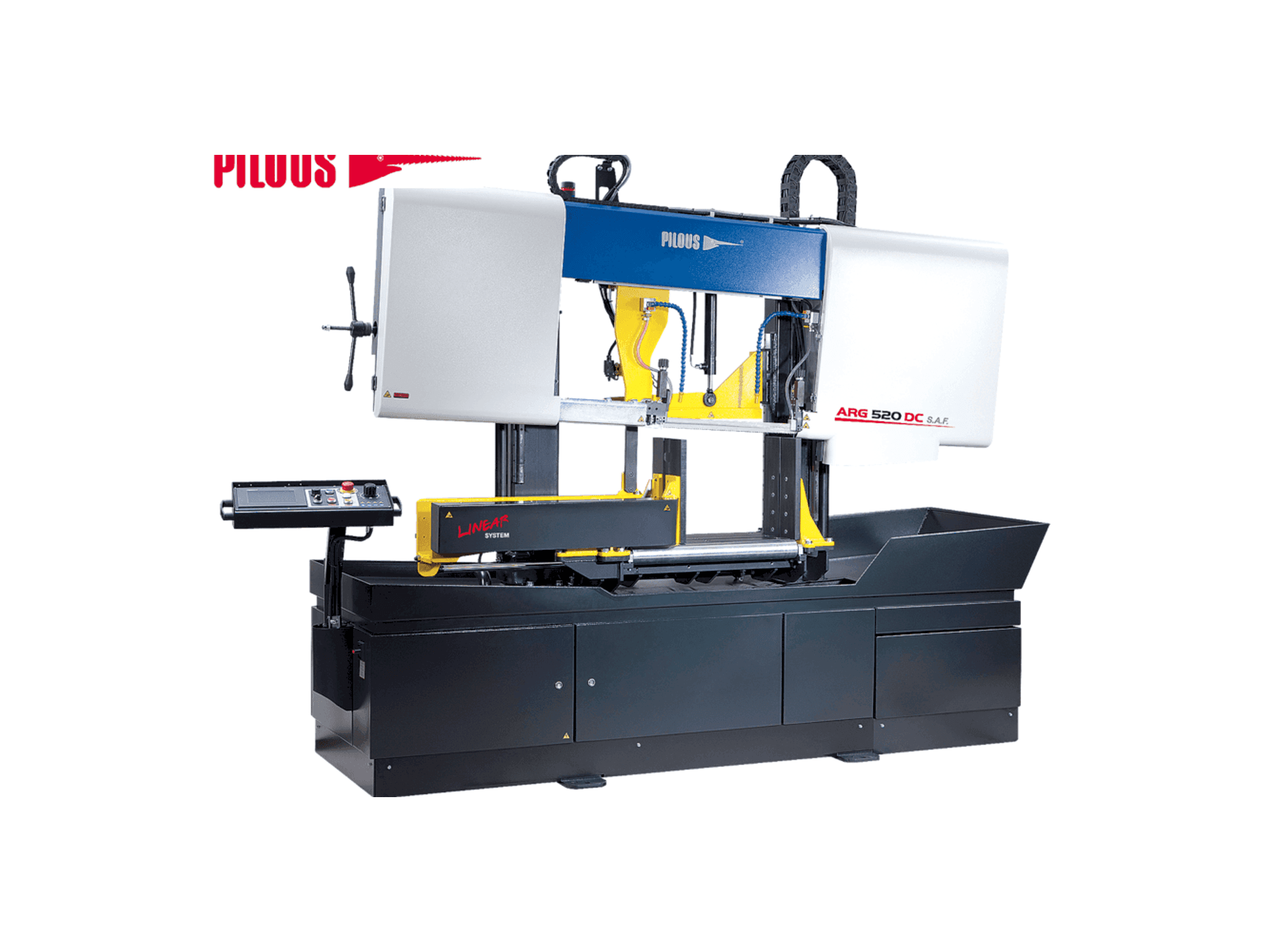 Vista Frontal da Pilous ARG 520 DC máquina