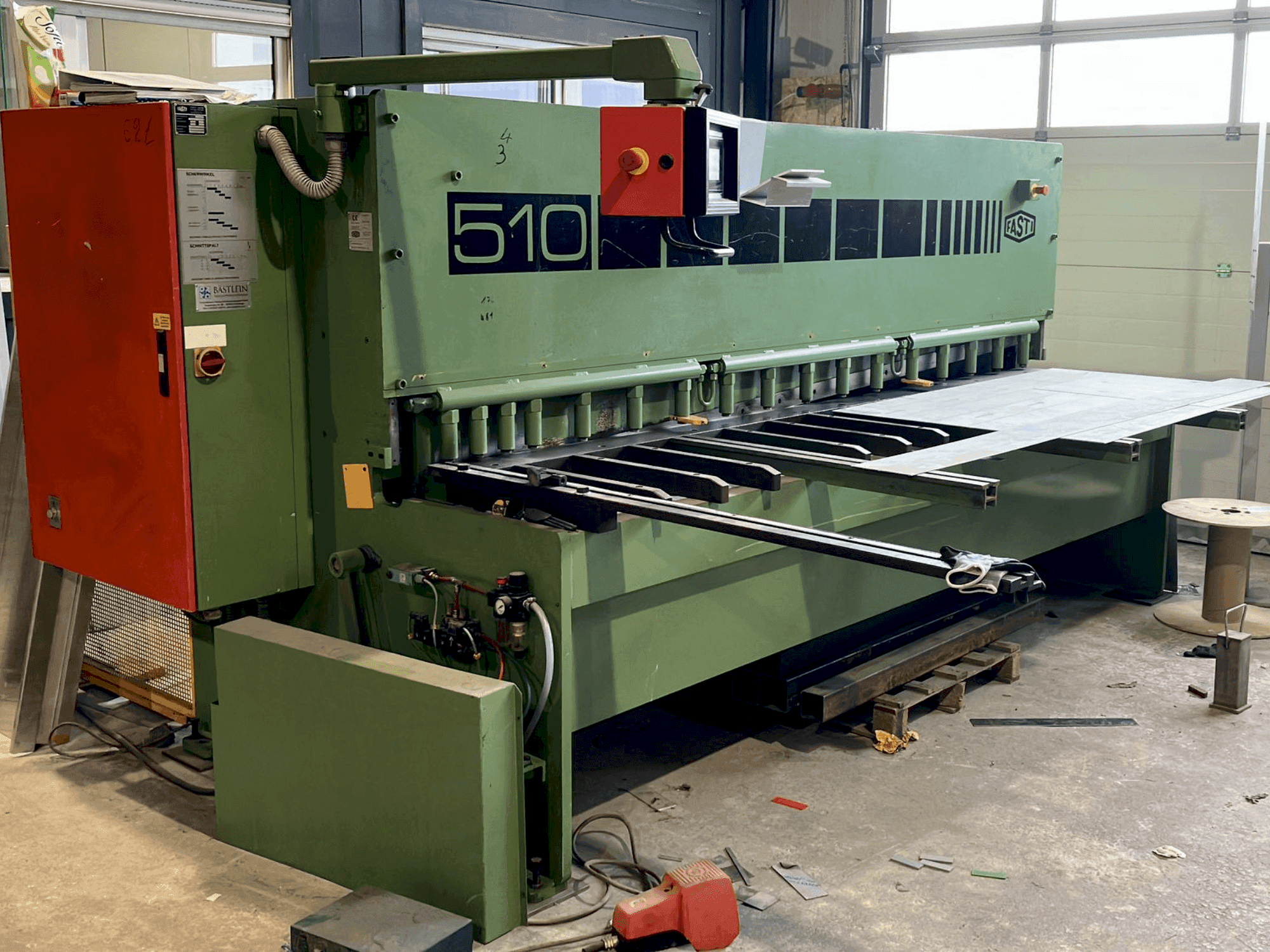 Vista Frontal da FASTI 510-30/6 máquina