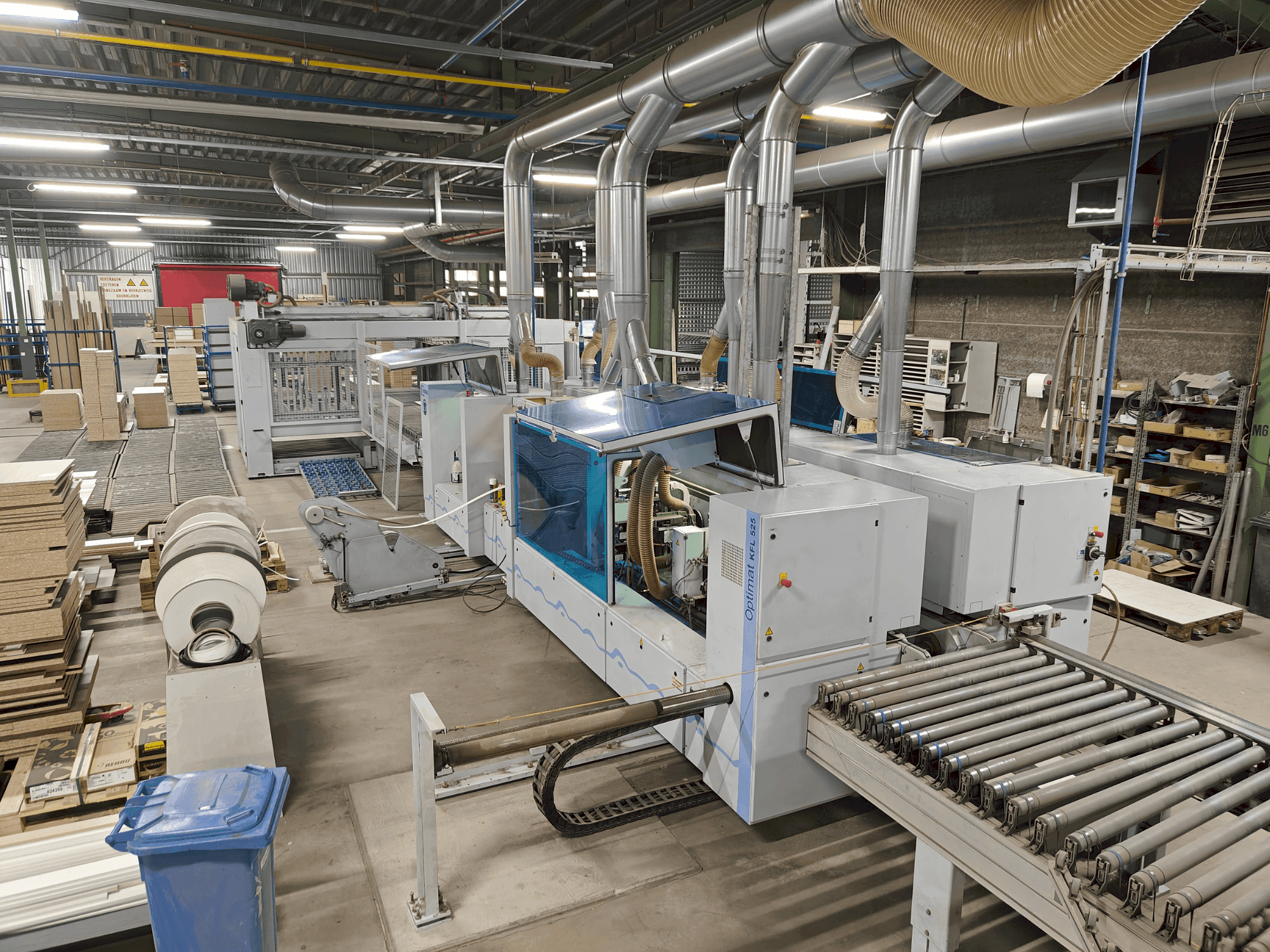 Vista Frontal da HOMAG Edgebanding line máquina