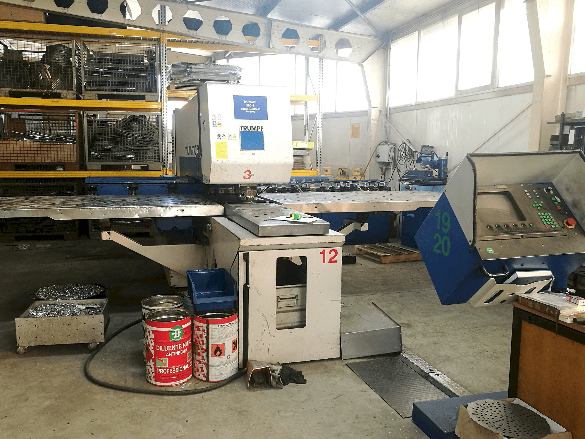 Vista Frontal da Trumpf Trumatic 500 máquina
