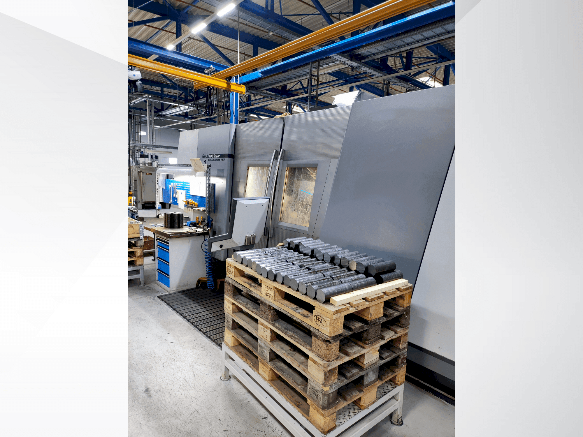 Vista Frontal da DMG GMX 400L máquina