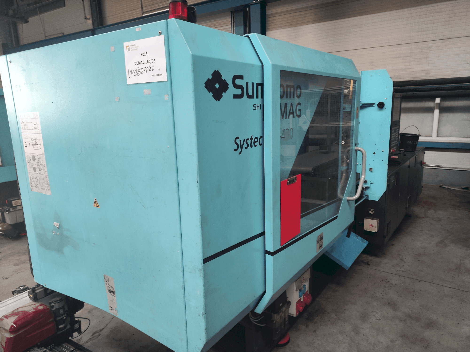 Vista Frontal da DEMAG Systec 160-520/430 máquina